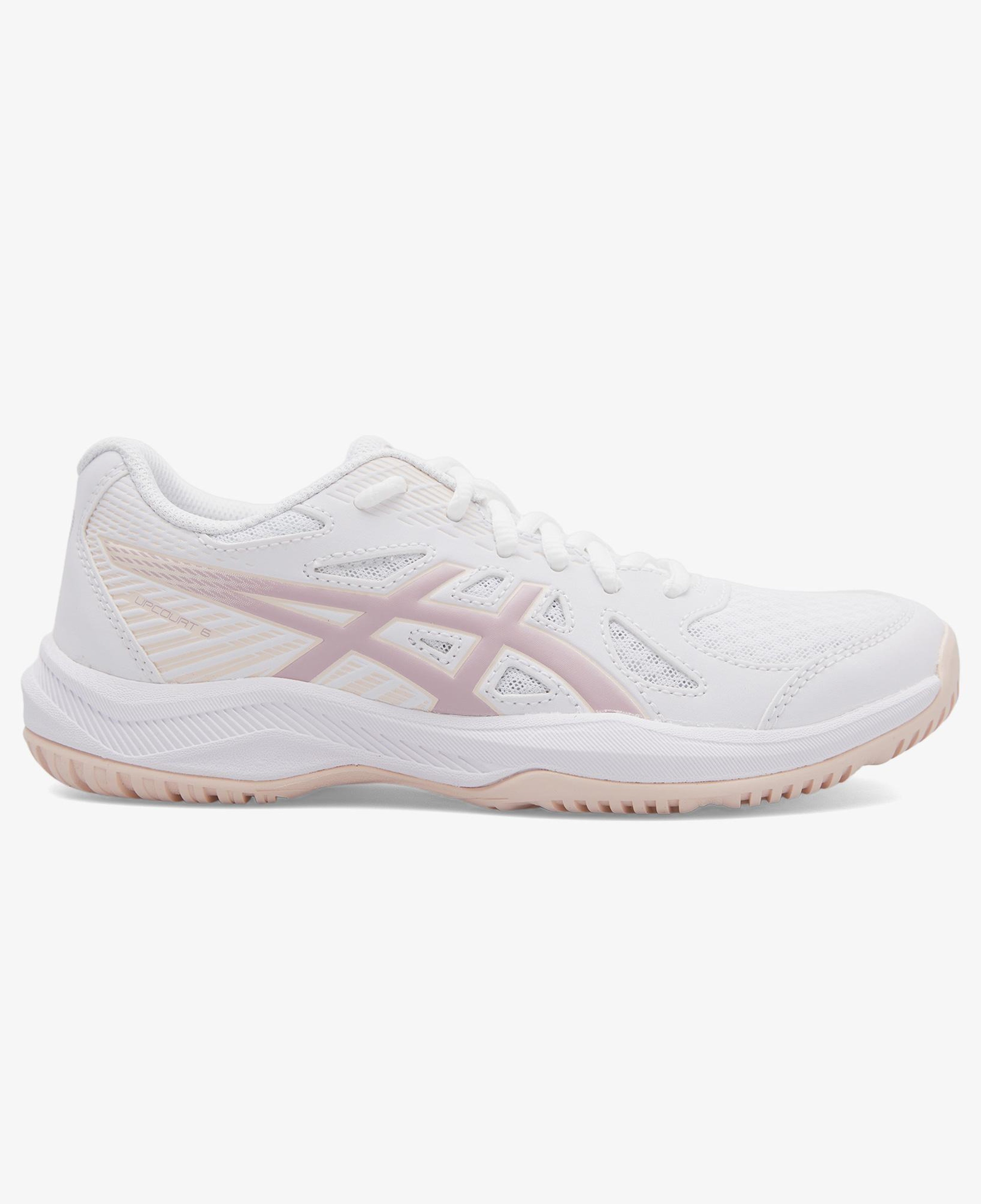 Asics Upcourt 6 Kadın Beyaz Voleybol Ayakkabısı