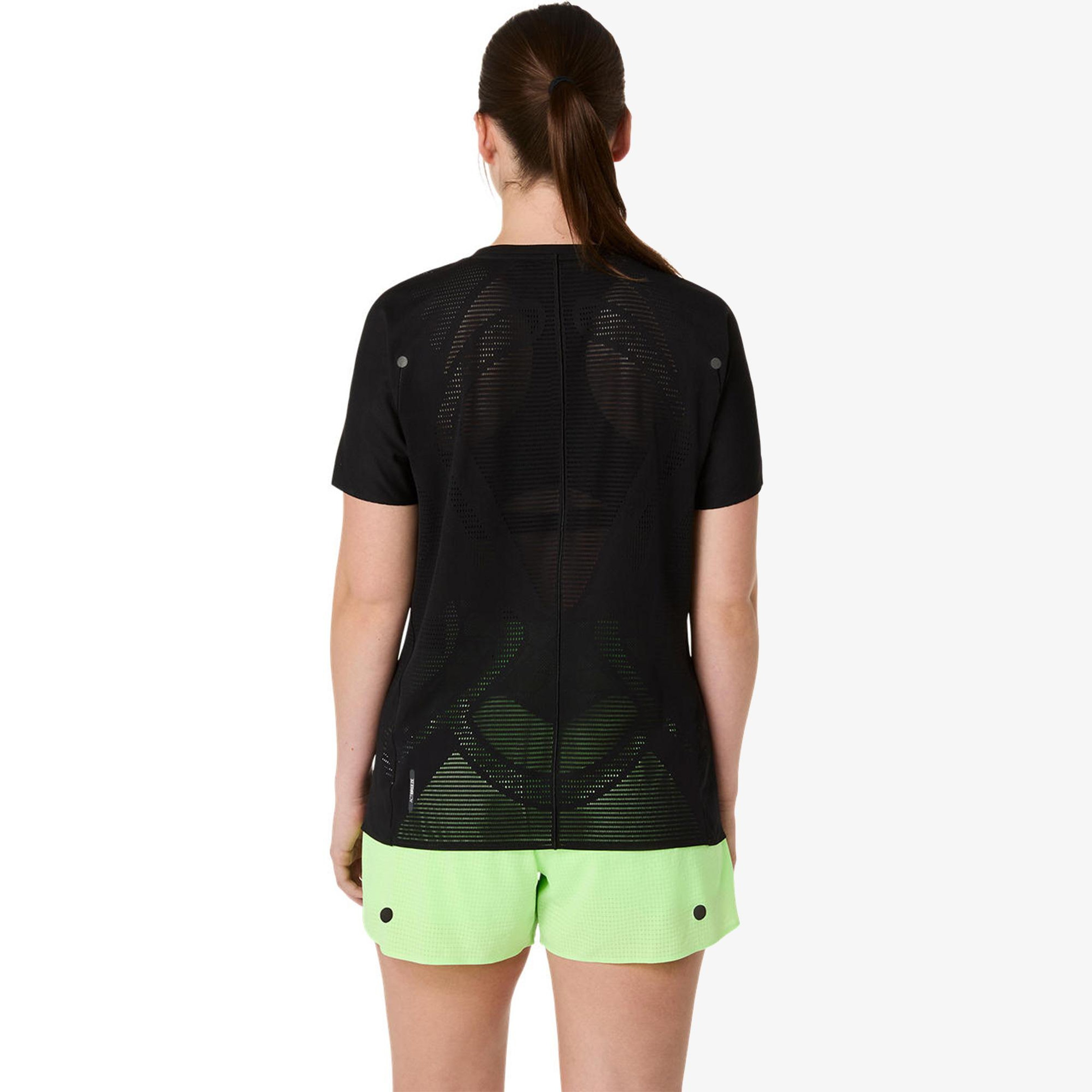 Asics Metarun Ss Top Kadın Siyah Koşu T-Shirt