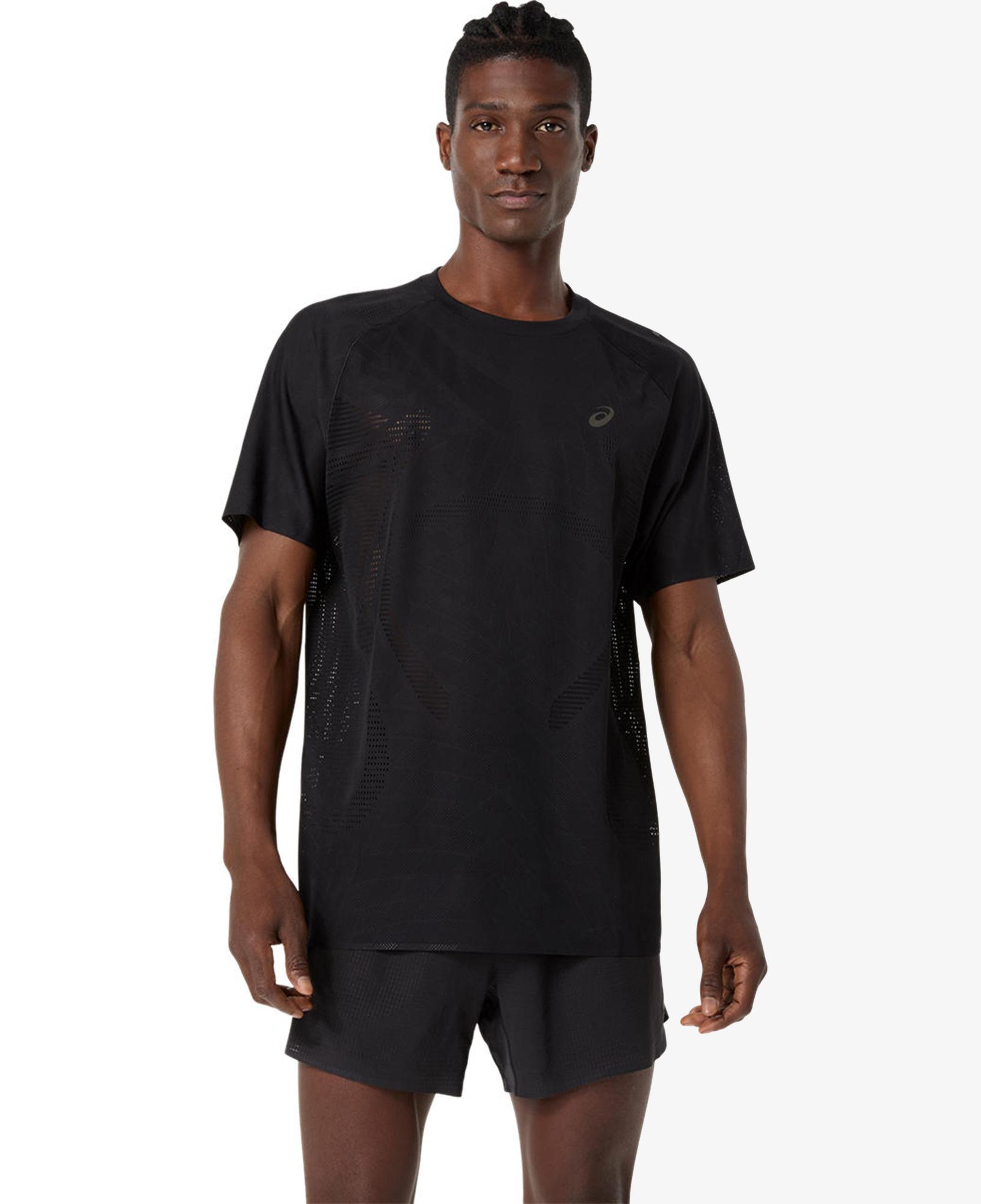 Asics Metarun Ss Top Erkek Siyah Koşu T-Shirt