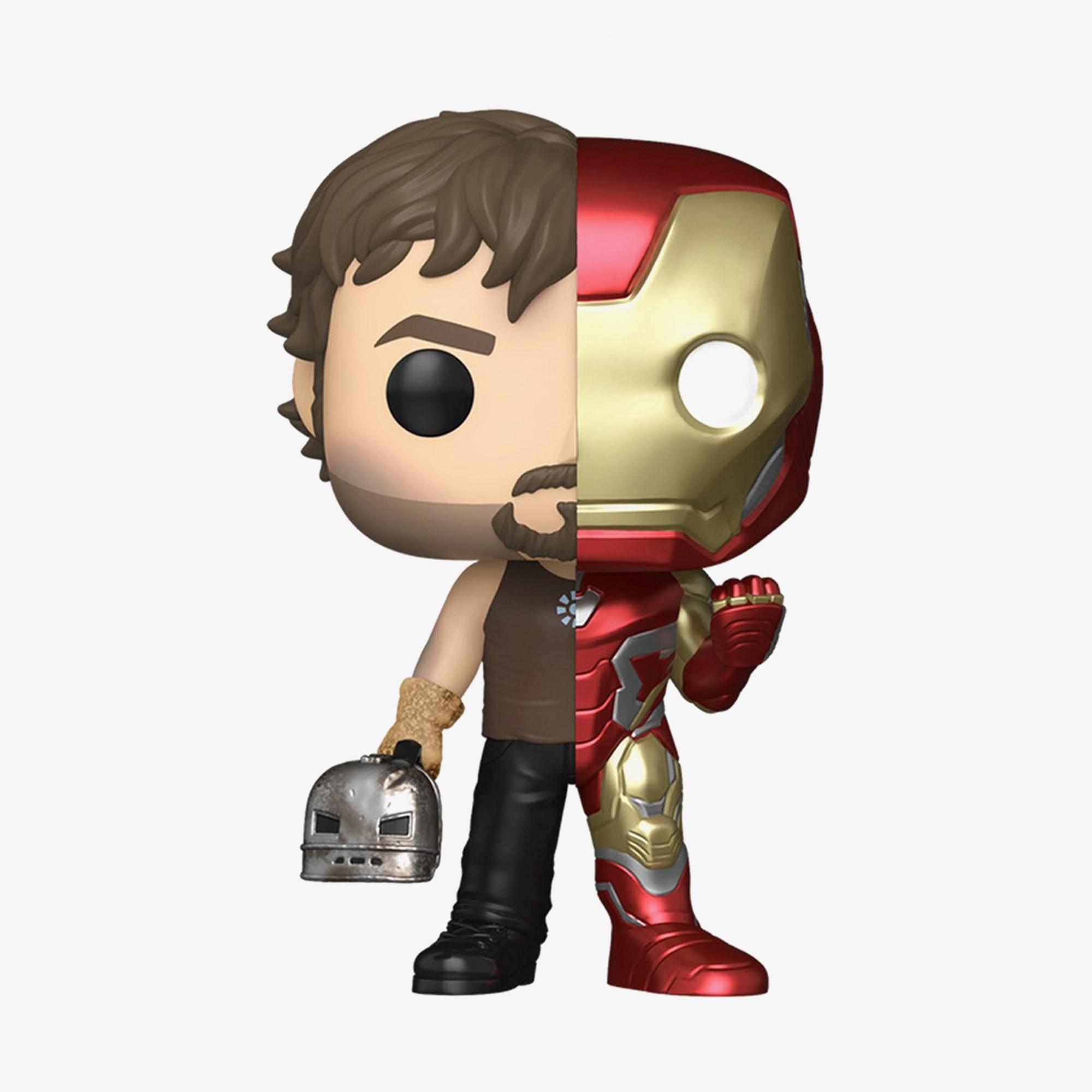 Funko Pop! Marvel: Split - Iron Man / Tony Stark + L491 Unisex Renkli Figür