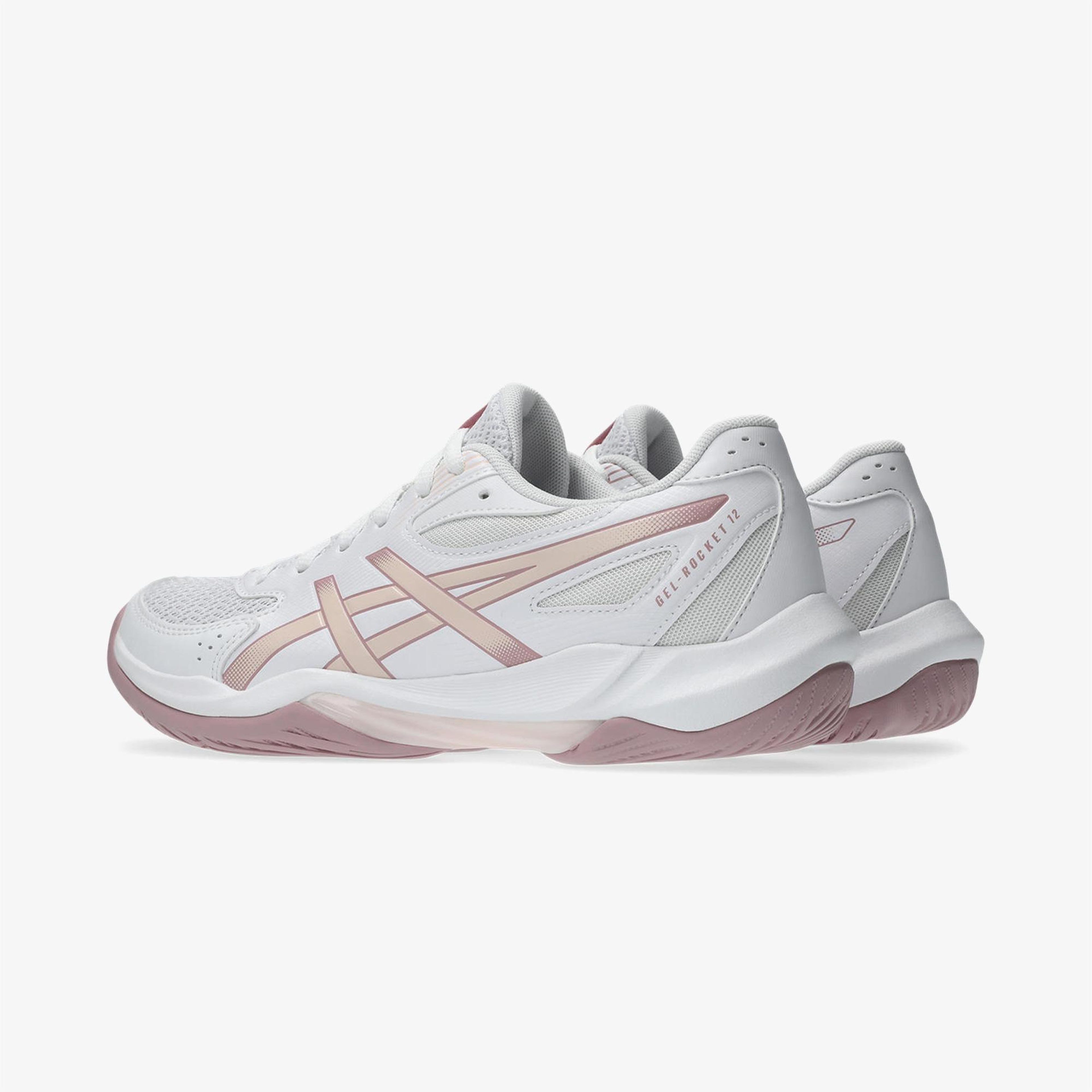 Asics Gel-Rocket 12 Kadın Beyaz Voleybol Ayakkabısı