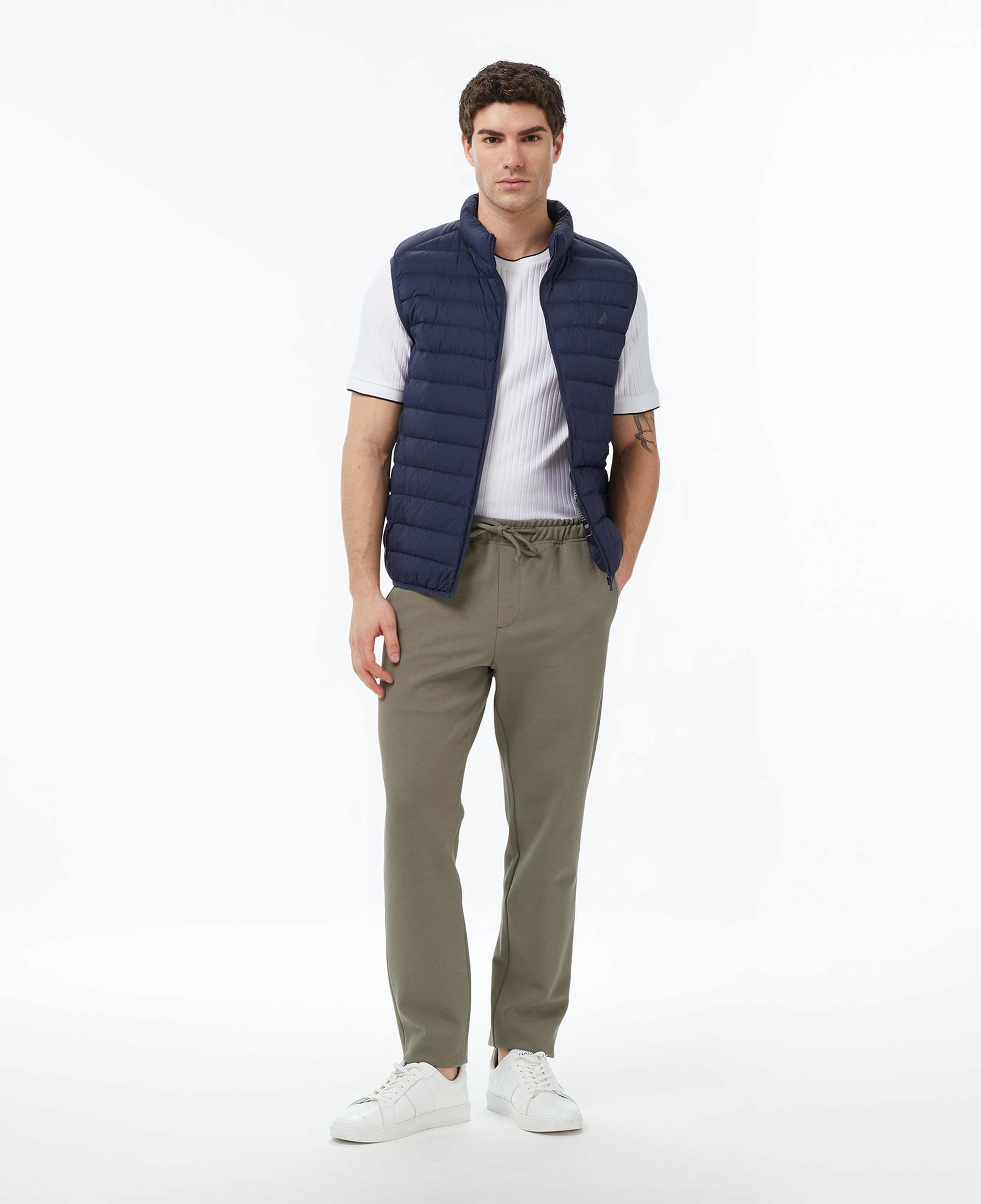 Nautica Erkek Lacivert Regular Fit Su İtici Kaz Tüyü Yelek