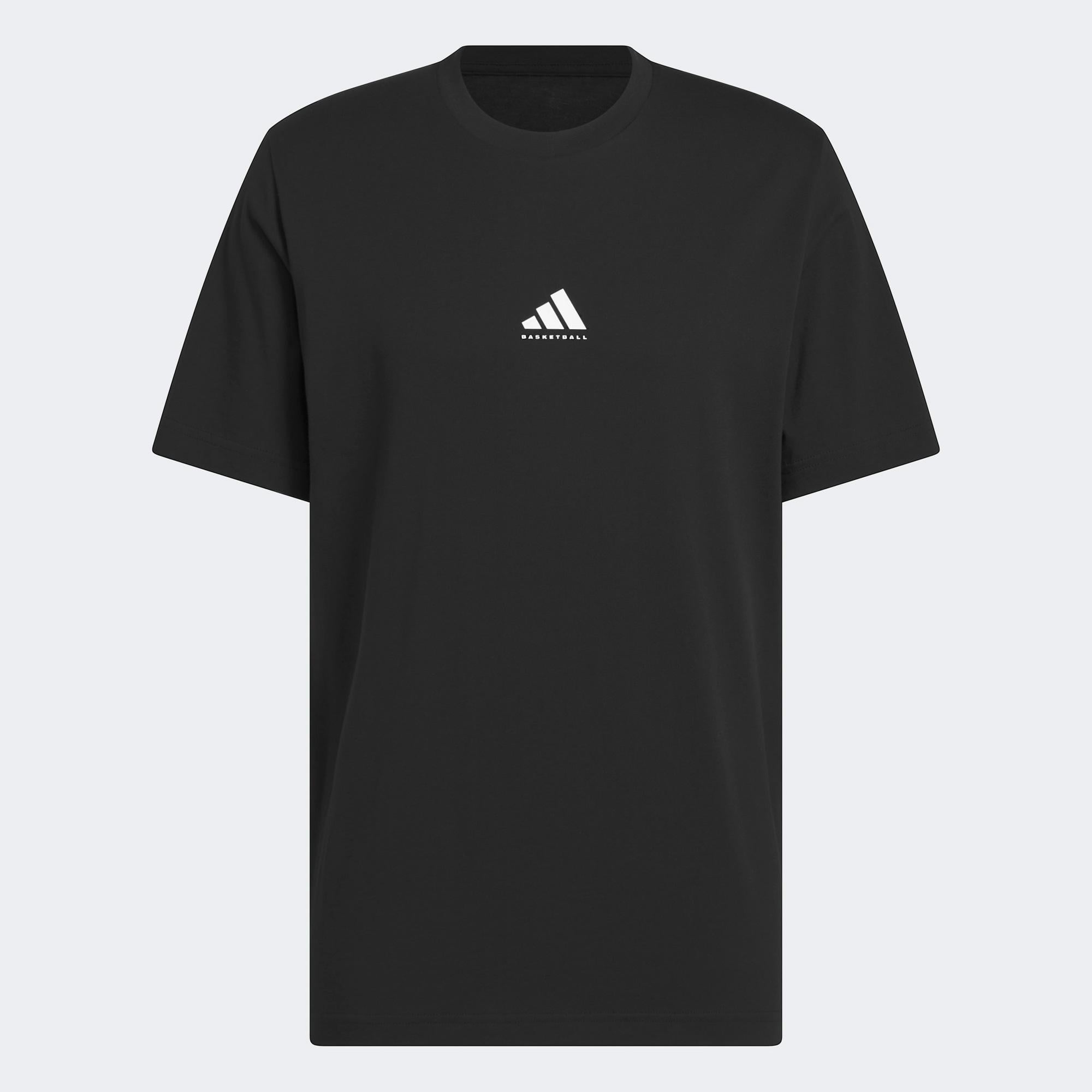 adidas Basketball Grafikli Erkek Siyah Basketbol T-Shirt