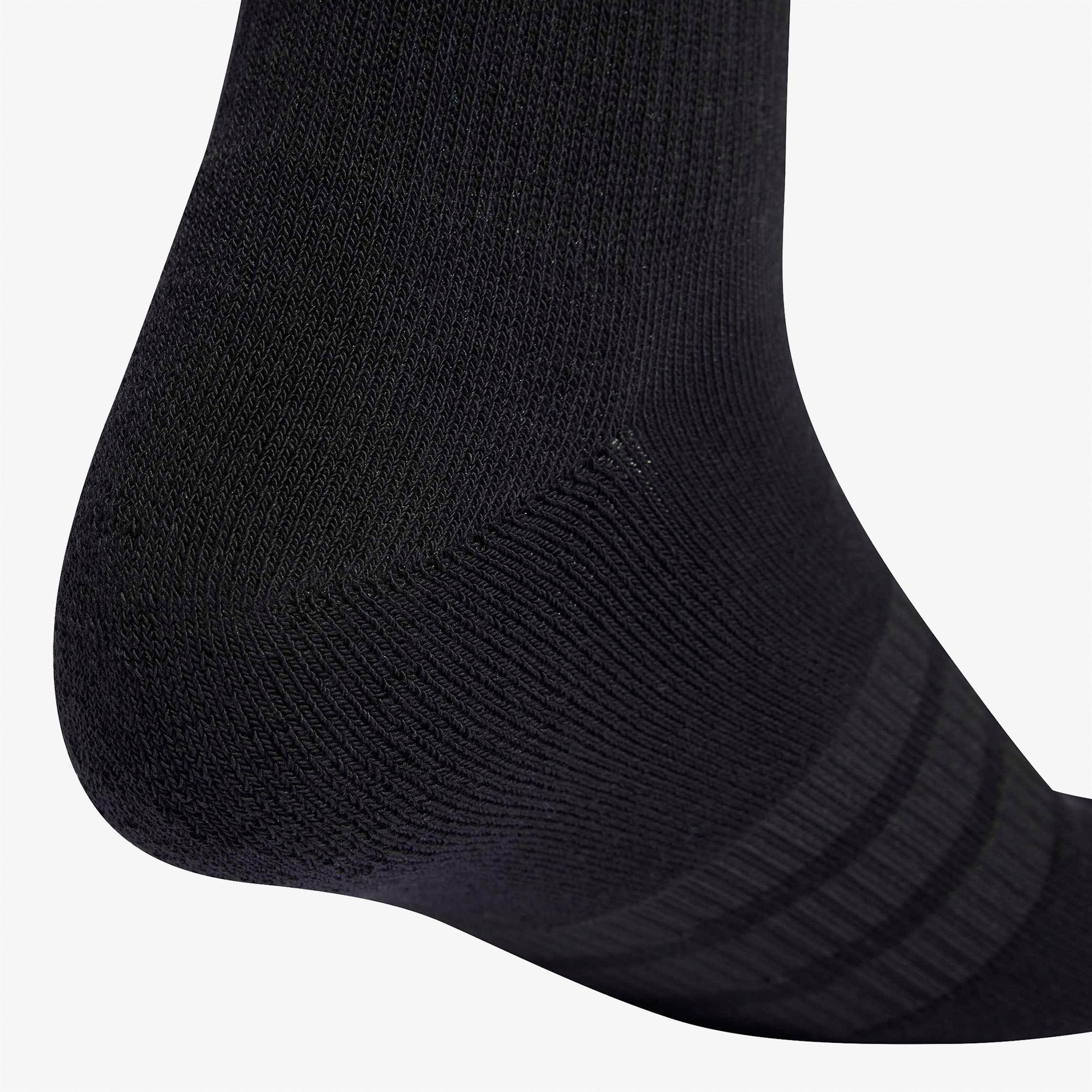 adidas Cushioned Sportswear Bilekli 3lü Unisex Siyah Antrenman Çorabı
