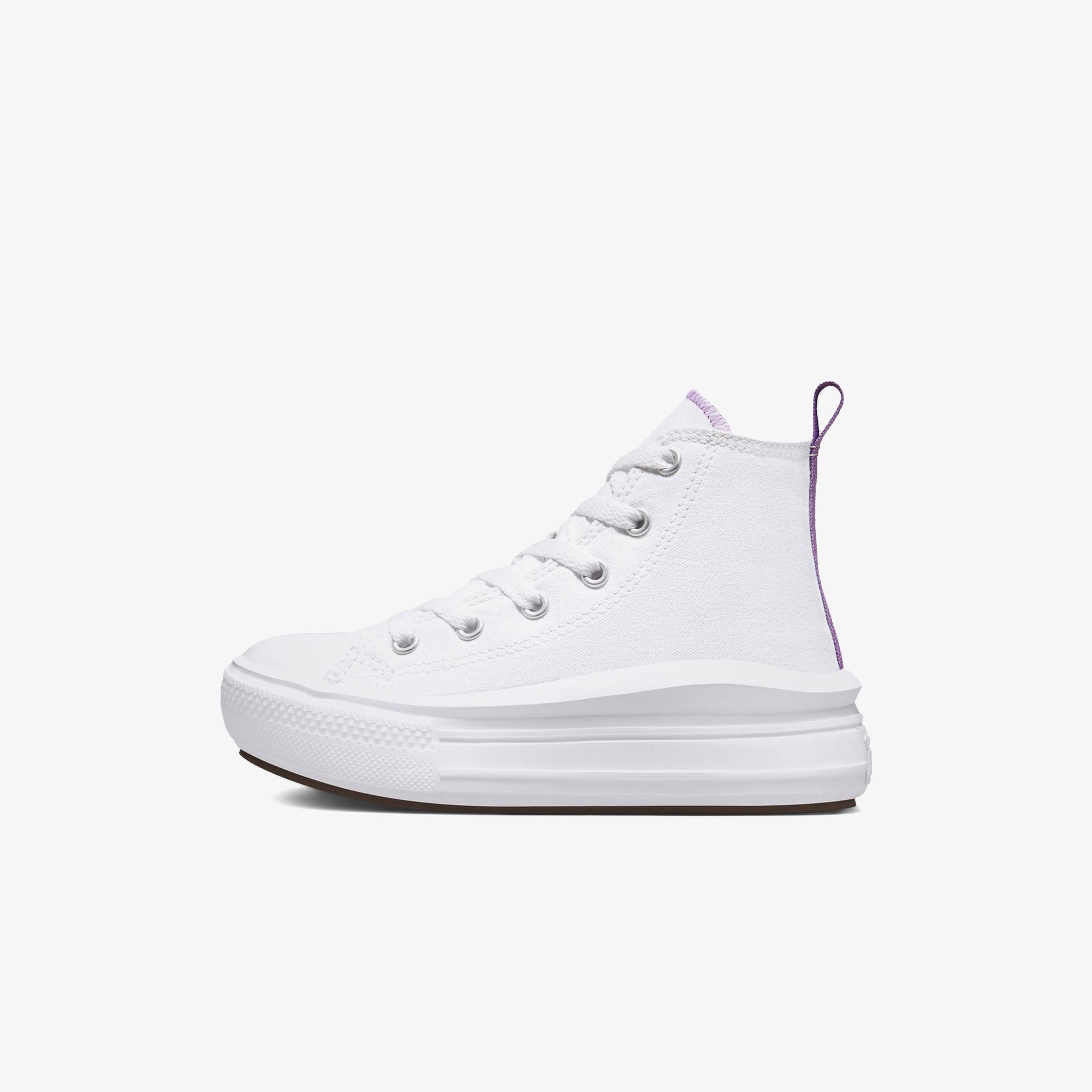 Converse Chuck Taylor All Star Move Çocuk Beyaz Platform Sneaker
