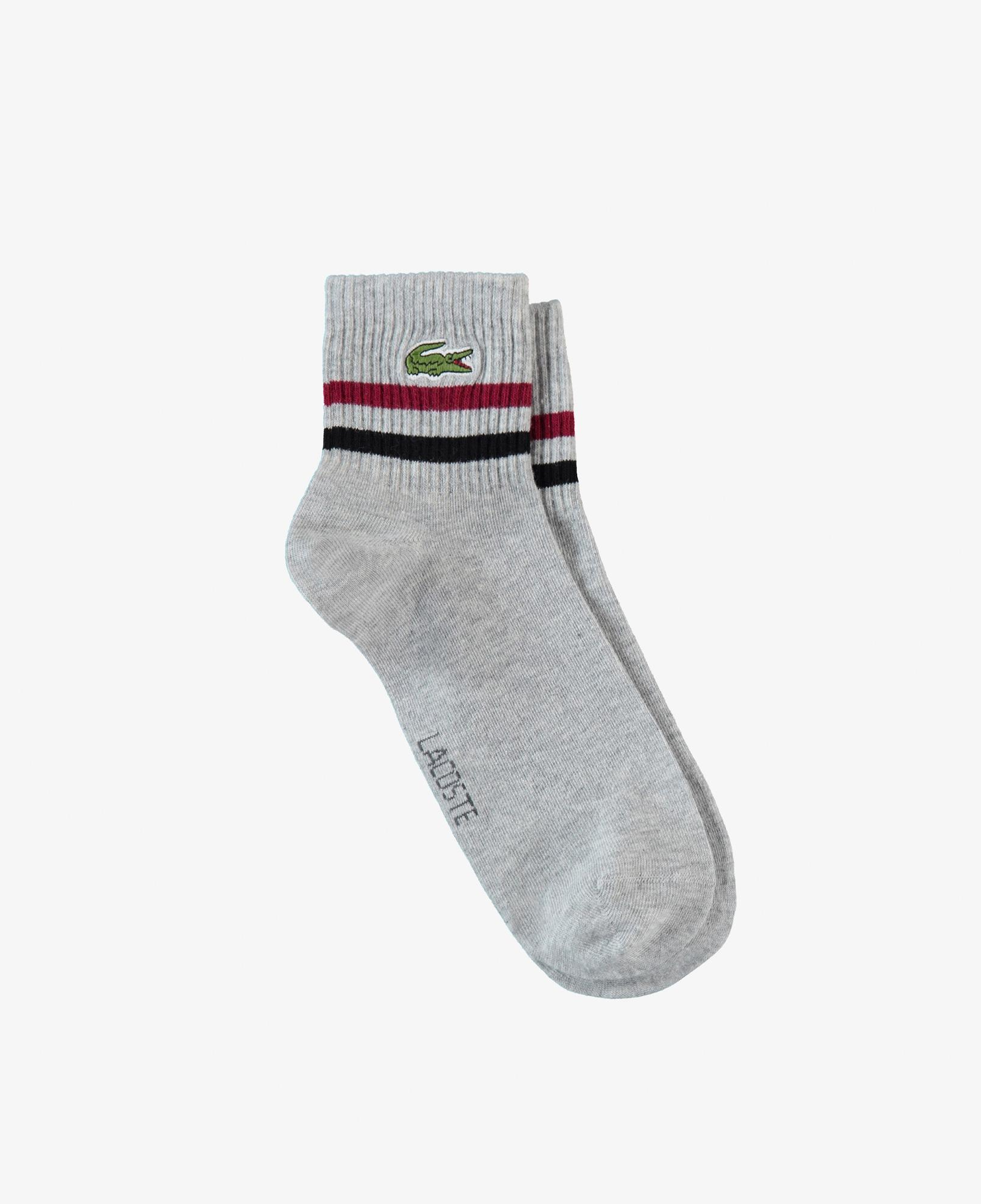 Lacoste Erkek Çizgili Gri Çorap