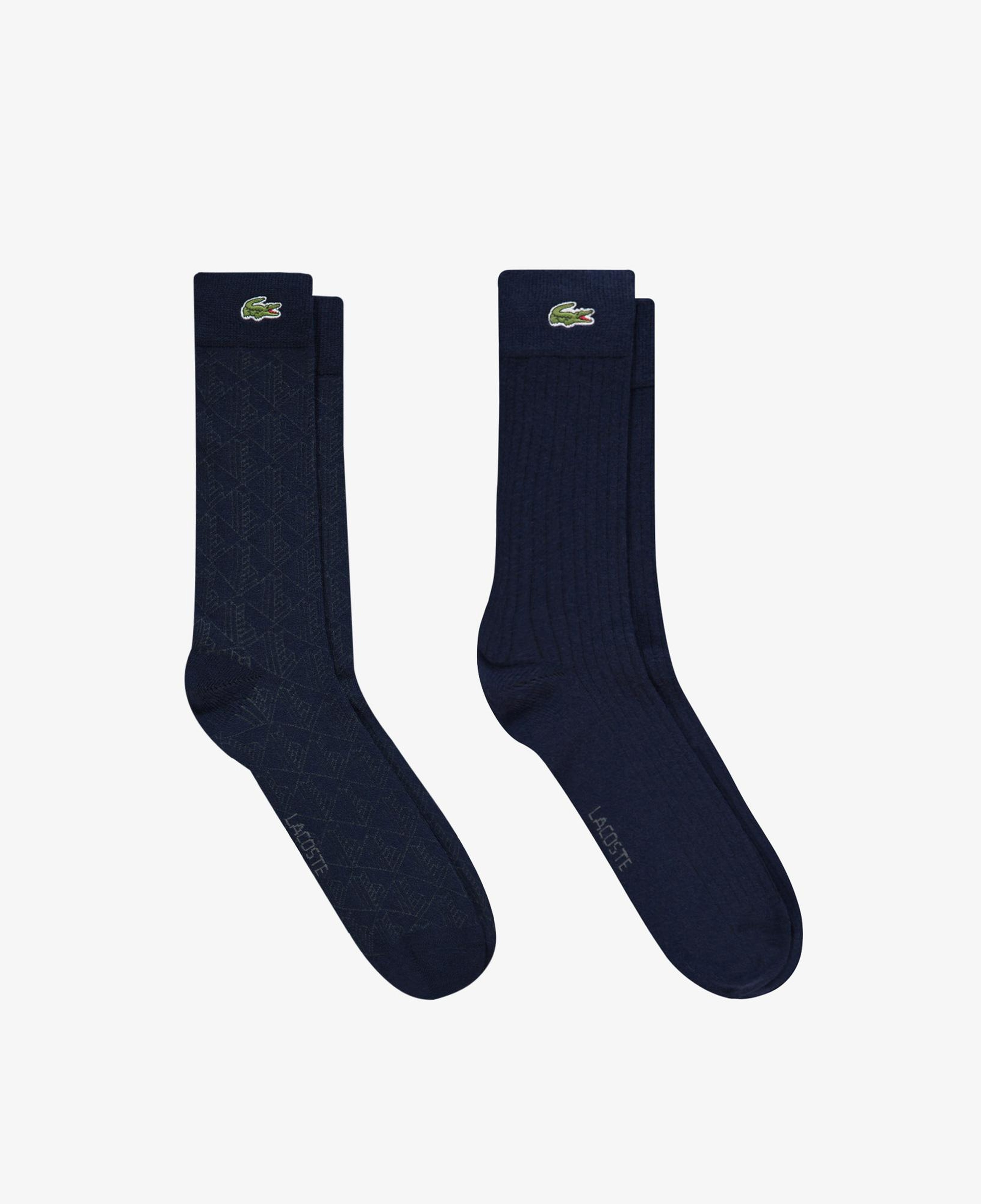 Lacoste Erkek Baskılı Lacivert Çorap