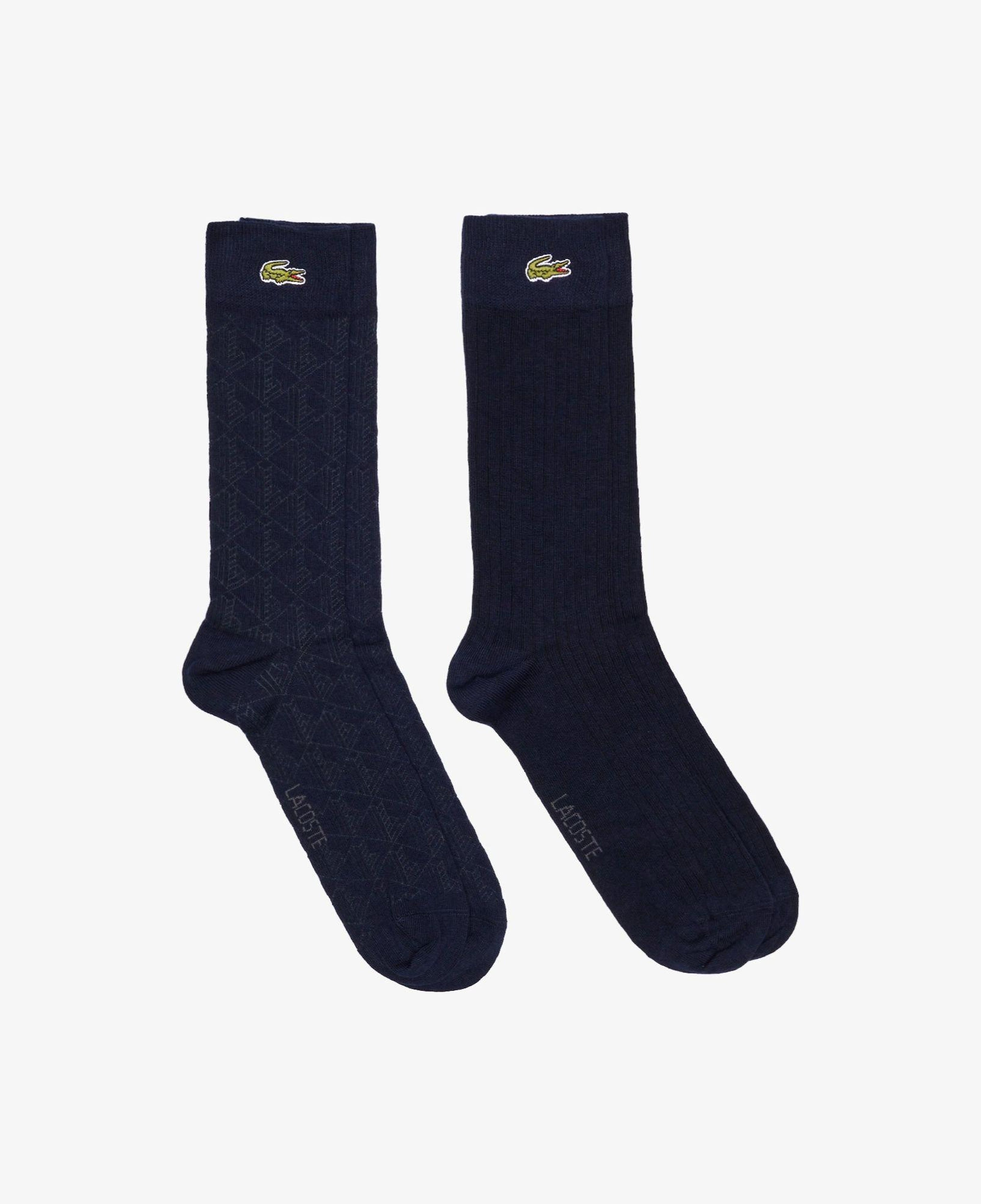 Lacoste Erkek Baskılı Lacivert Çorap