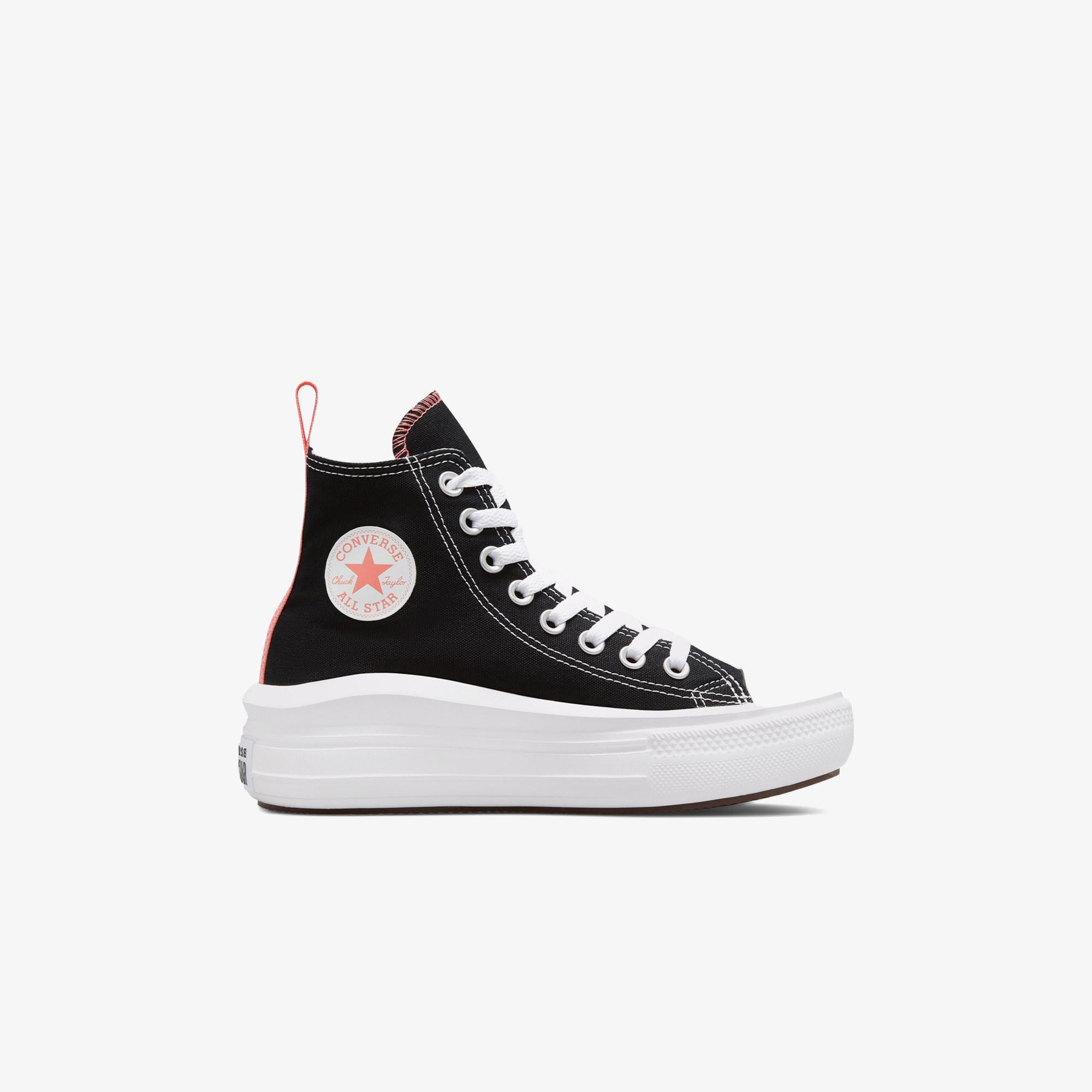 Converse Chuck Taylor All Star Move Çocuk Siyah Platform Sneaker