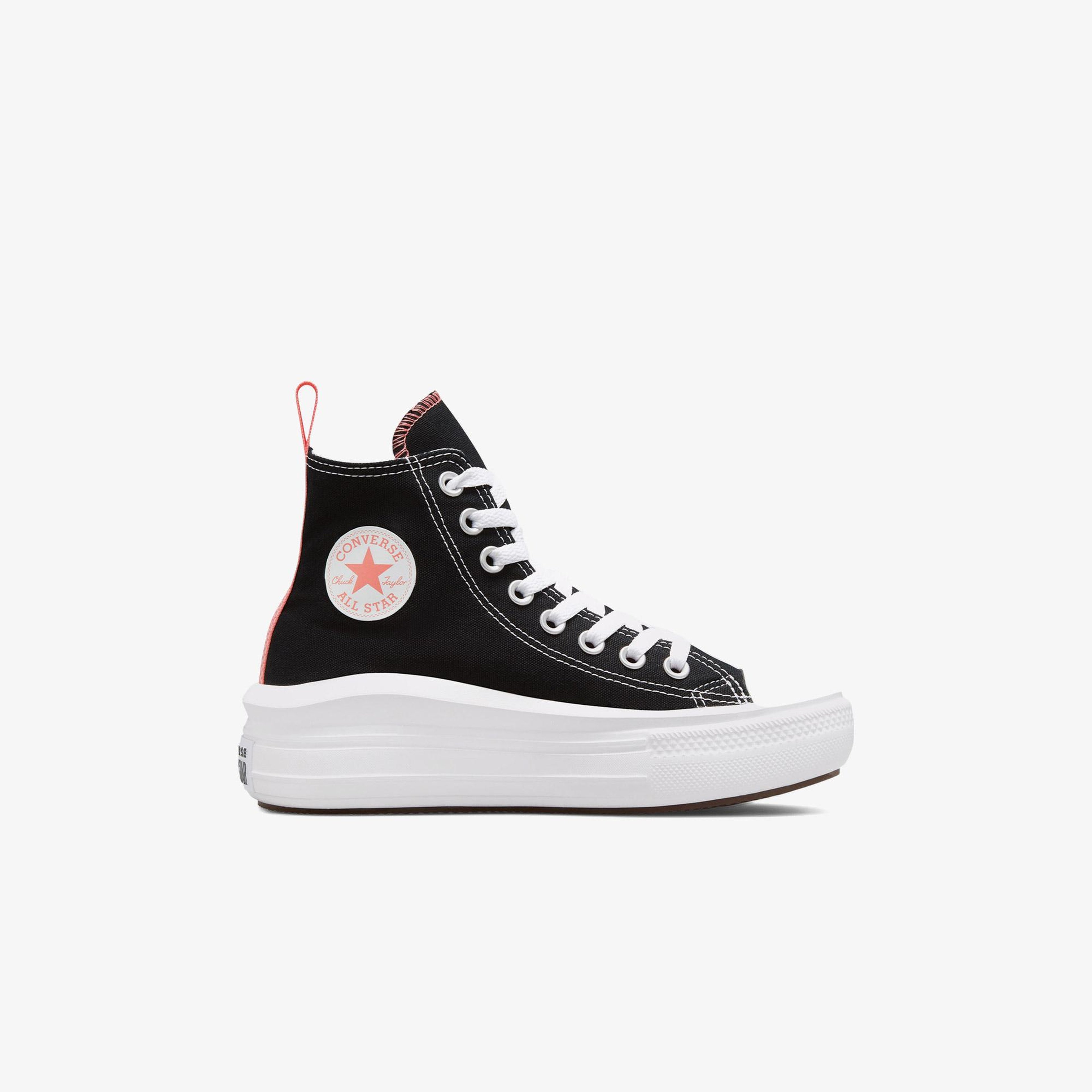 Converse Chuck Taylor All Star Move Çocuk Siyah Platform Sneaker