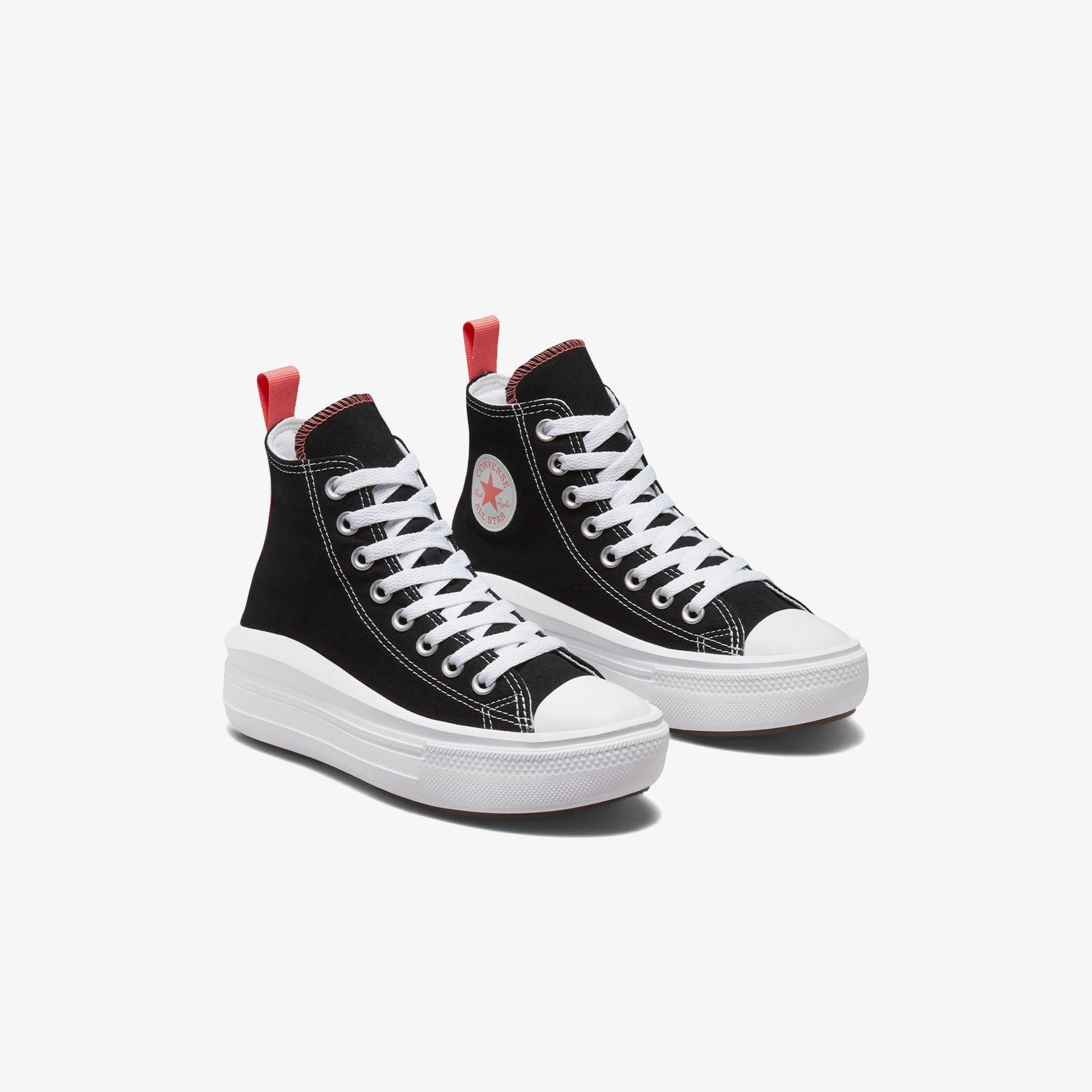 Converse Chuck Taylor All Star Move Çocuk Siyah Platform Sneaker