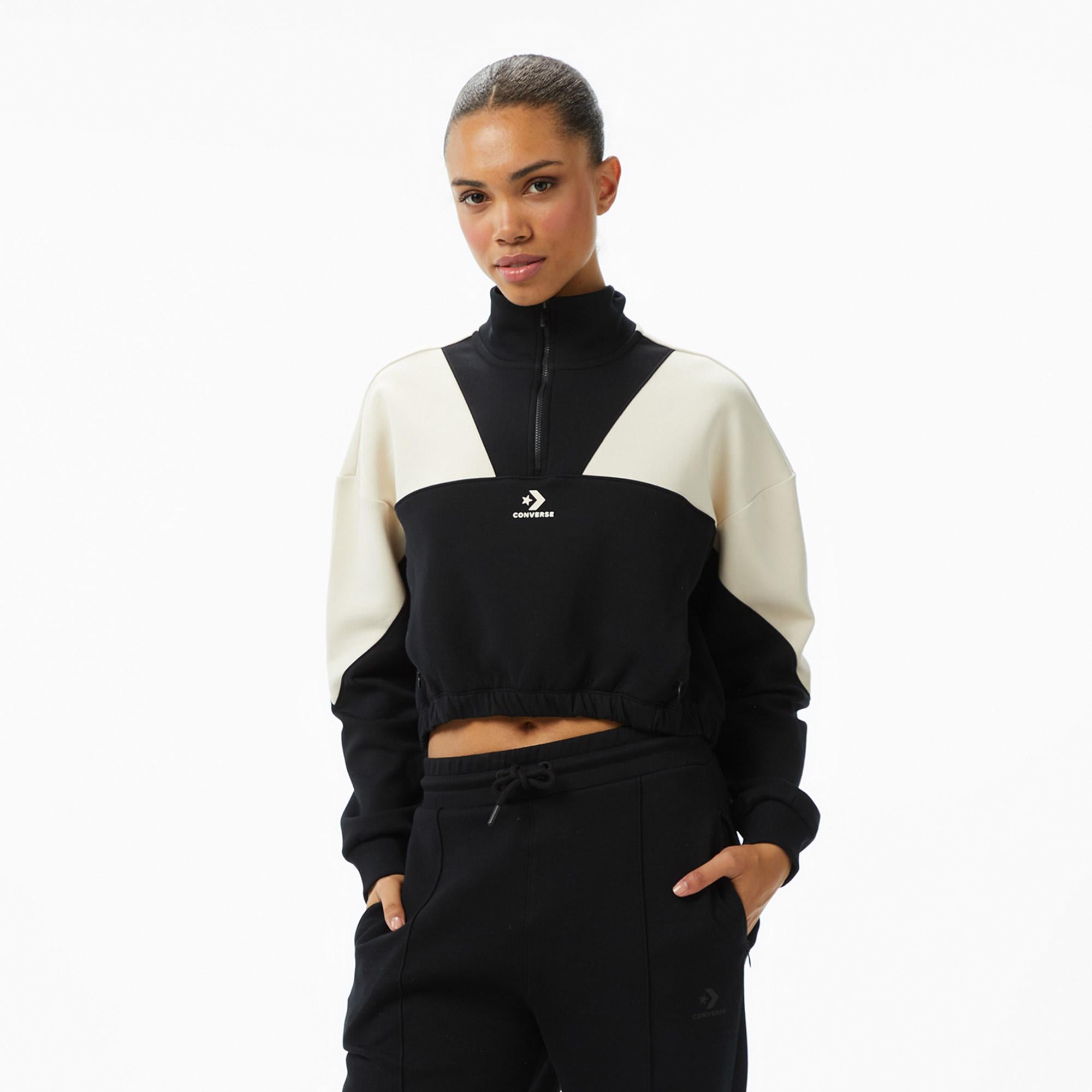 Converse Kadın Siyah Sweatshirt