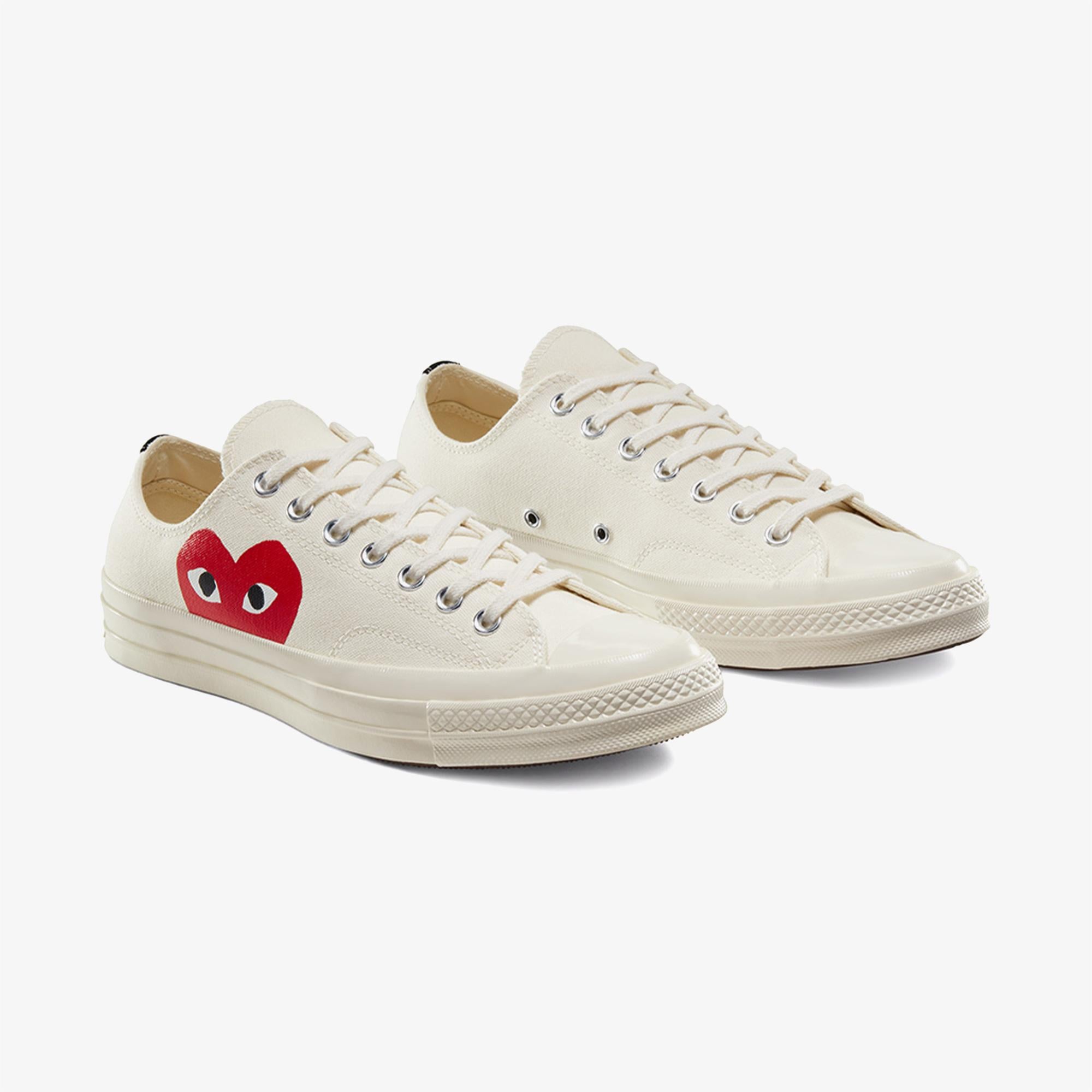 Converse X Comme Des Garçons Play Chuck 70 Unisex Beyaz Sneaker