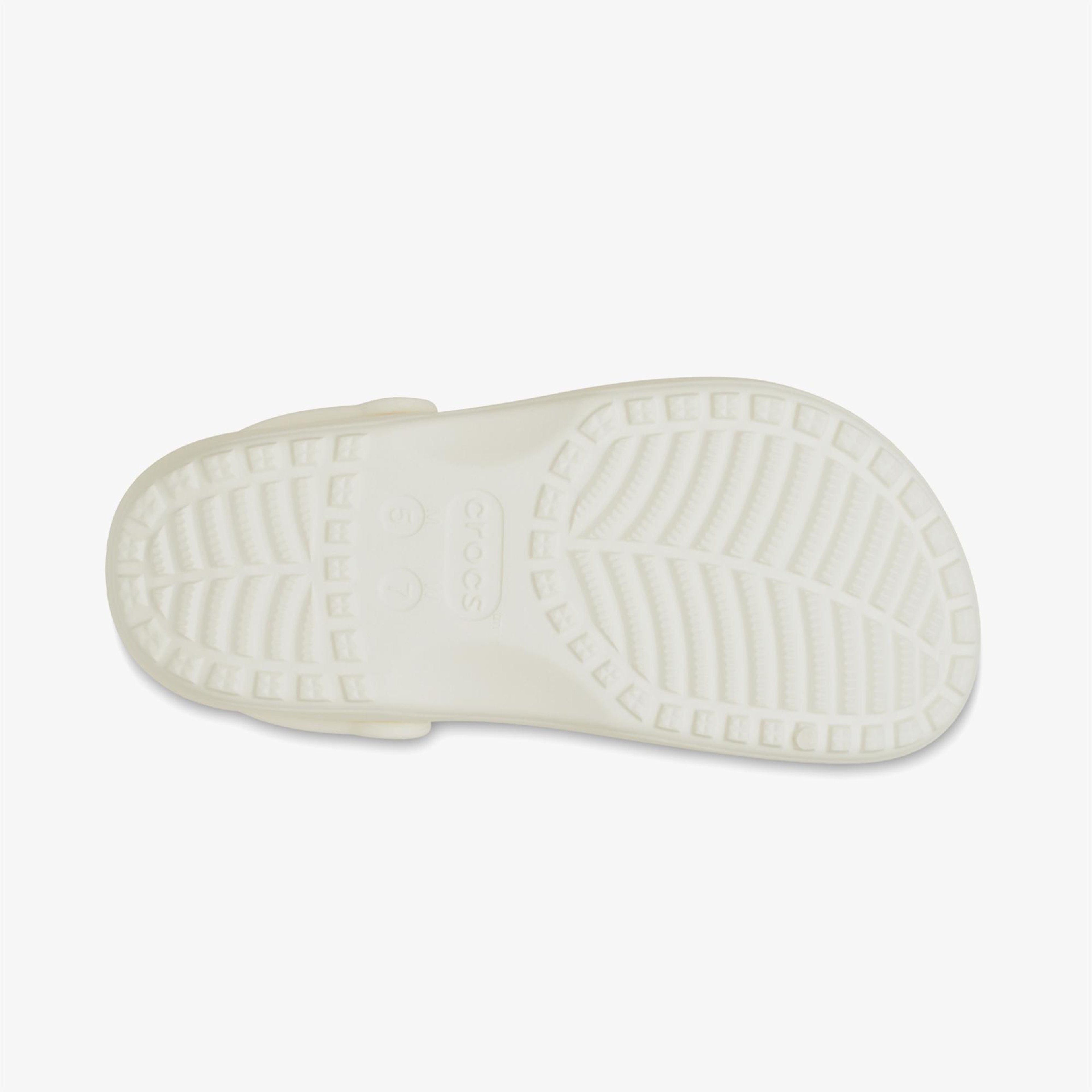 Crocs Classic Floral Cut Out Clog Kadın Krem Terlik