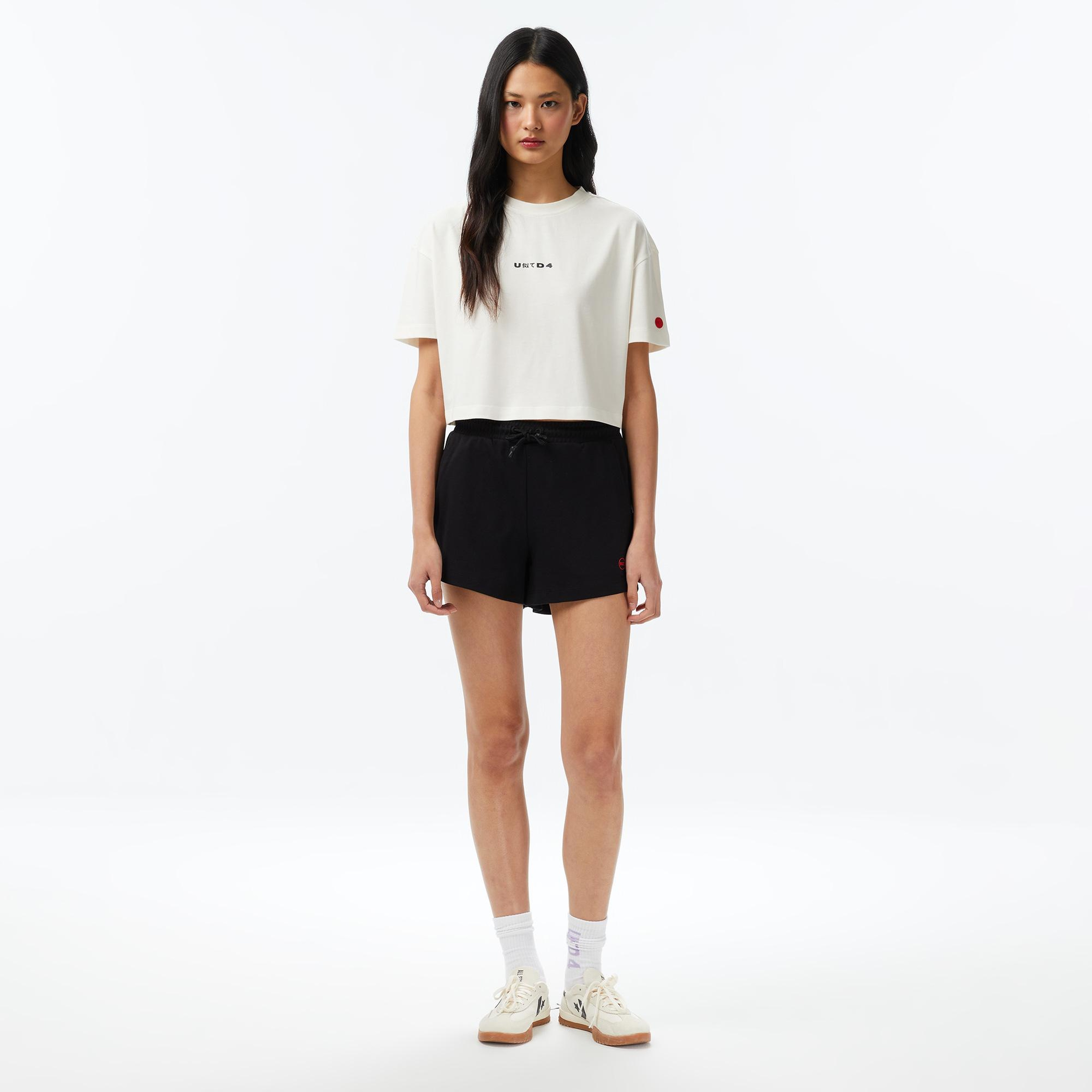 UNITED4 Regular Fit Kadın Bej T-Shirt