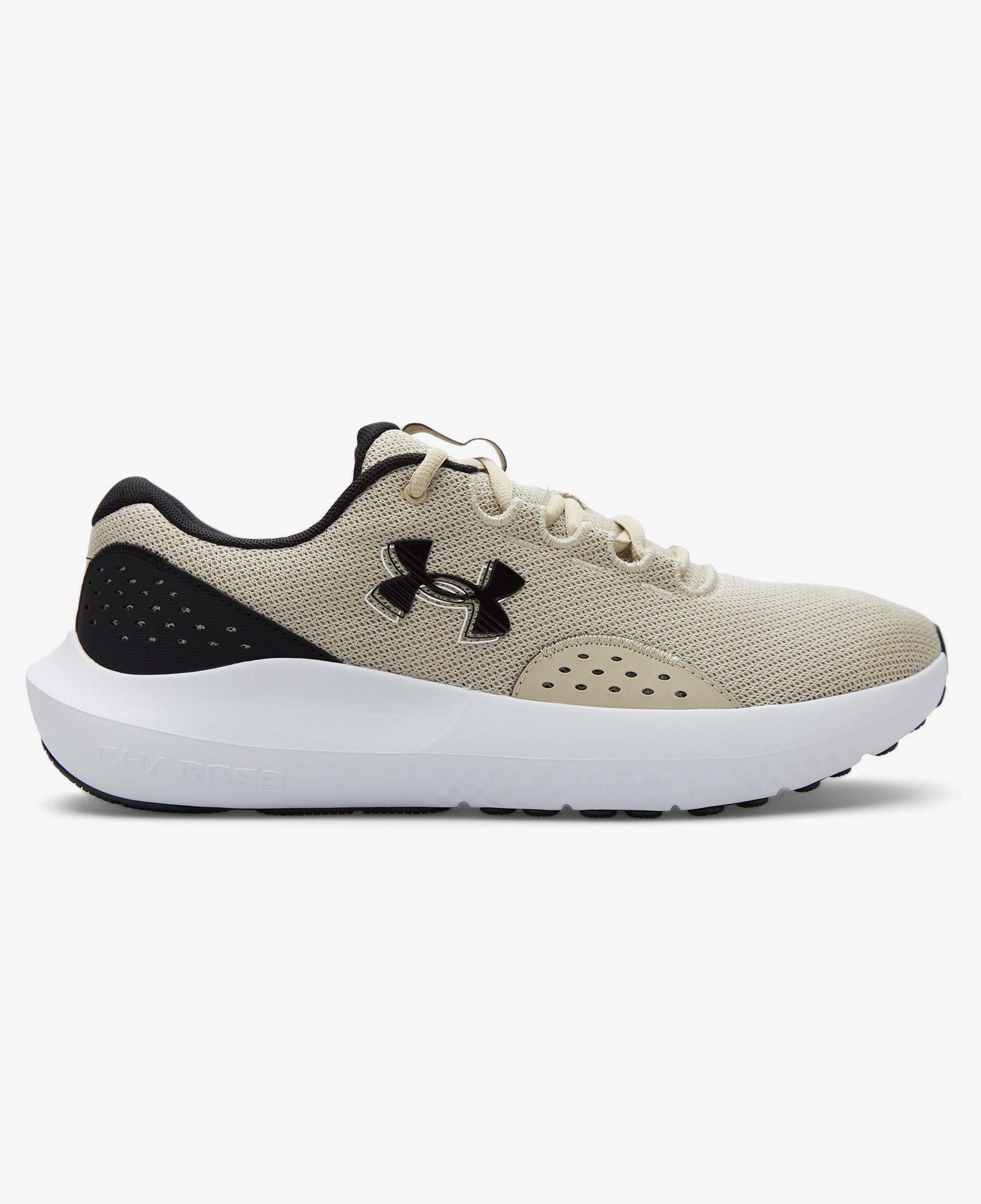 Under Armour Charged Surge 4 Erkek Bej Koşu Ayakkabısı
