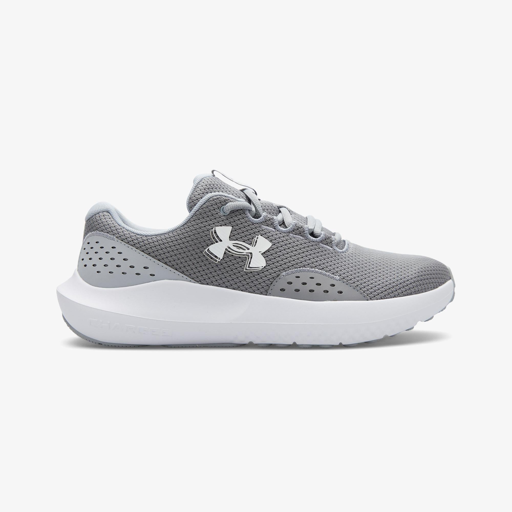 Under Armour Charged Surge 4 Erkek Gri Koşu Ayakkabısı