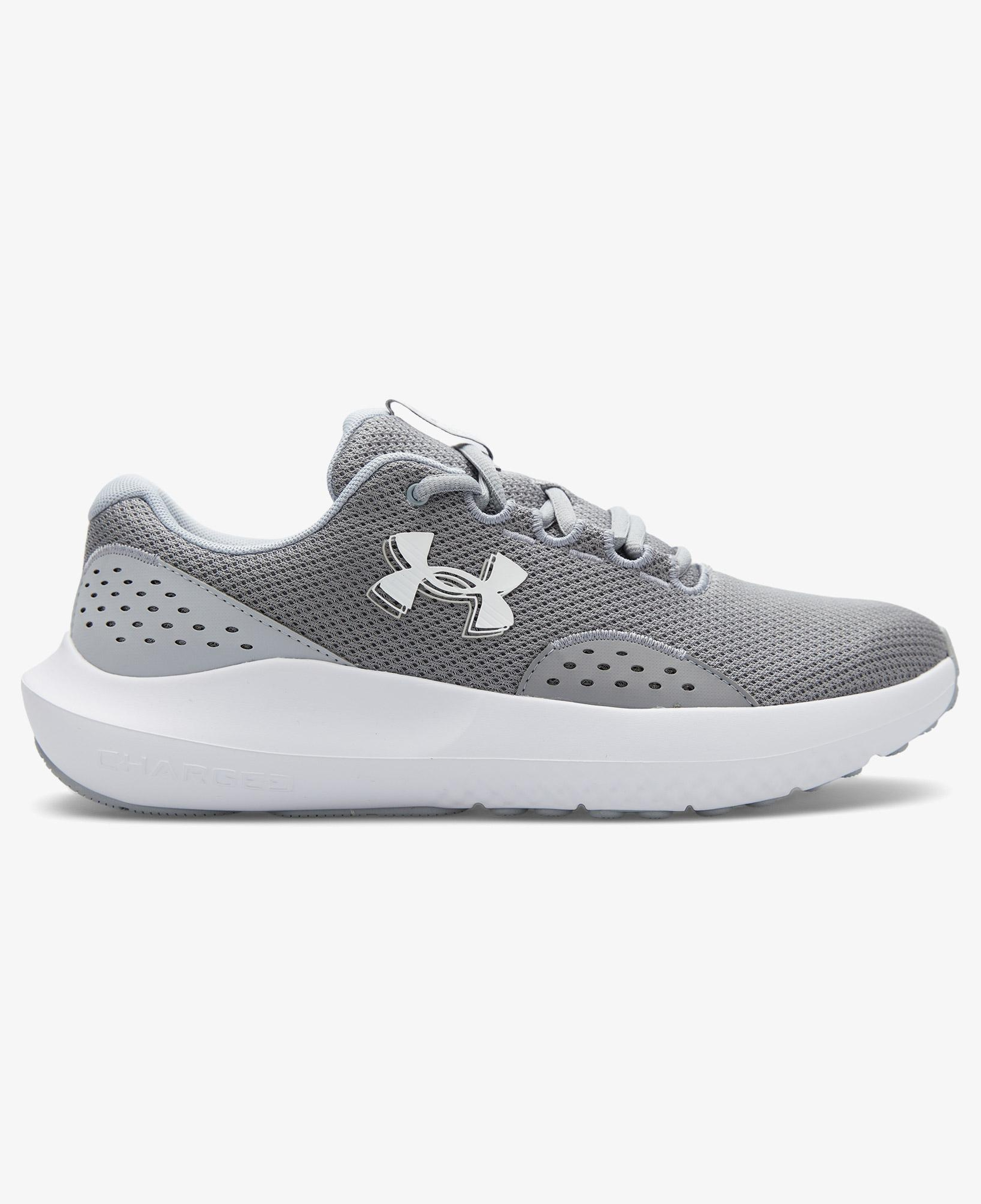 Under Armour Charged Surge 4 Erkek Gri Koşu Ayakkabısı