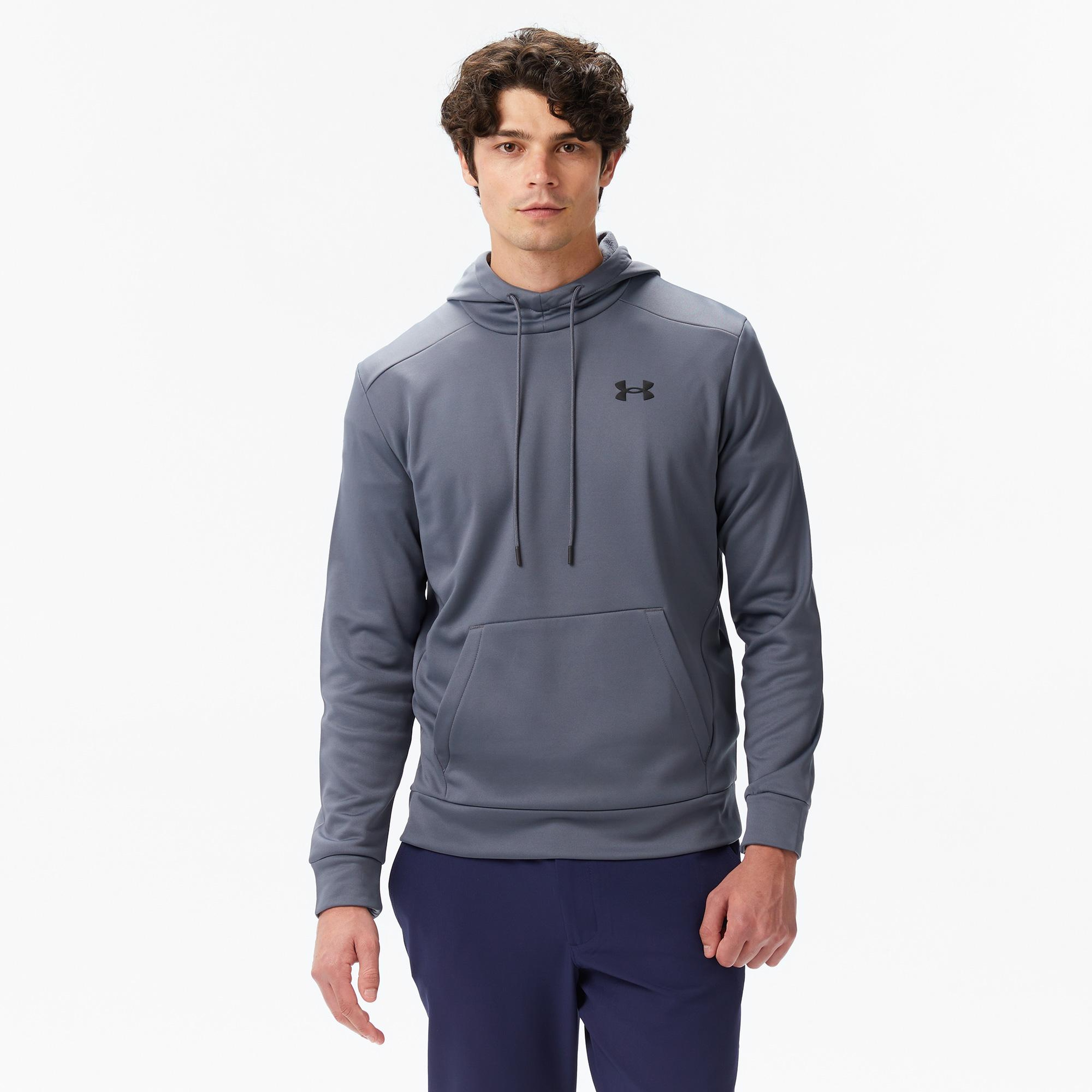 Under Armour Armour Fleece Erkek Gri Sweatshirt