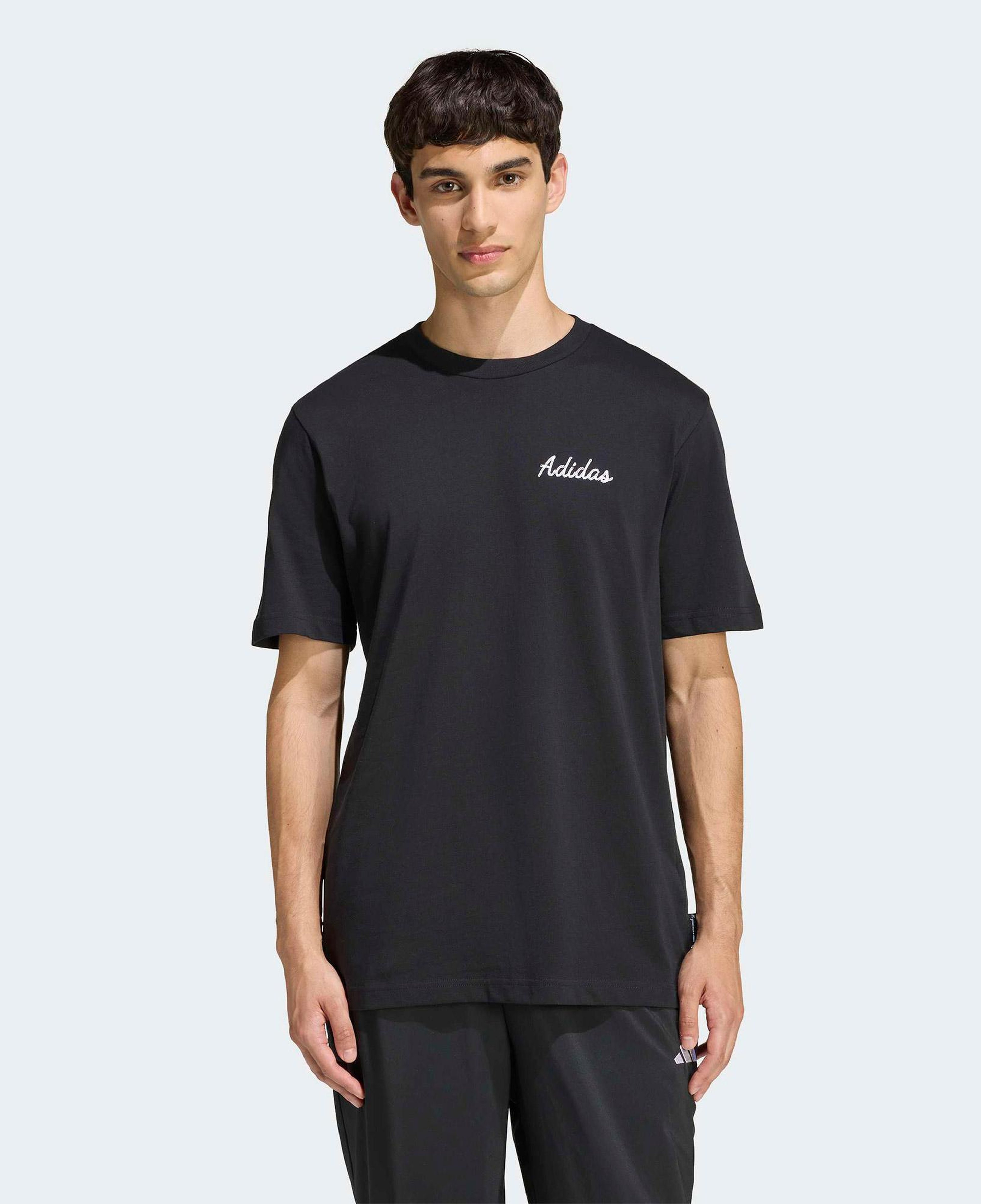 adidas Novelty Bowl Grafik Erkek Siyah Antrenman T-Shirt