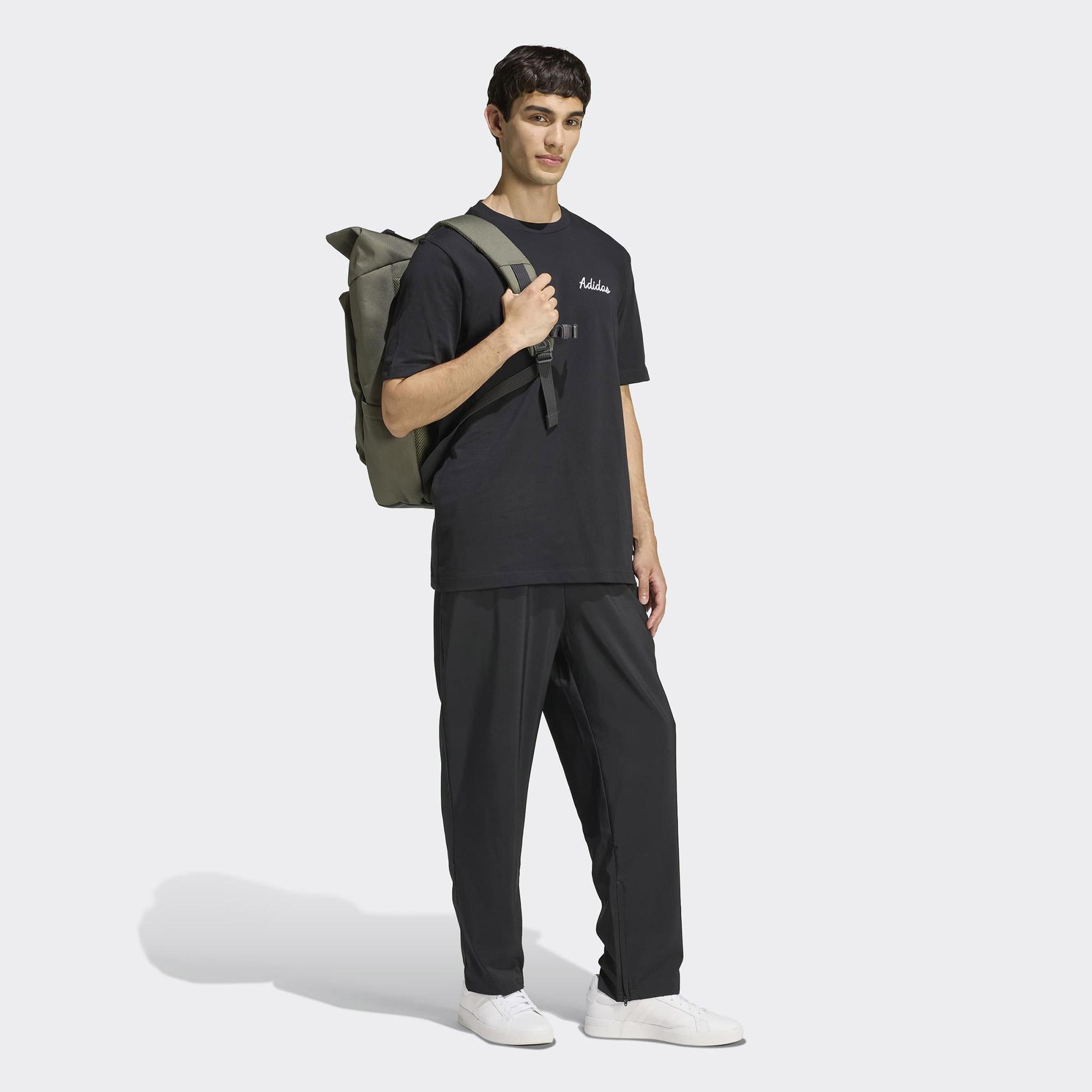 adidas Novelty Bowl Grafik Erkek Siyah Antrenman T-Shirt