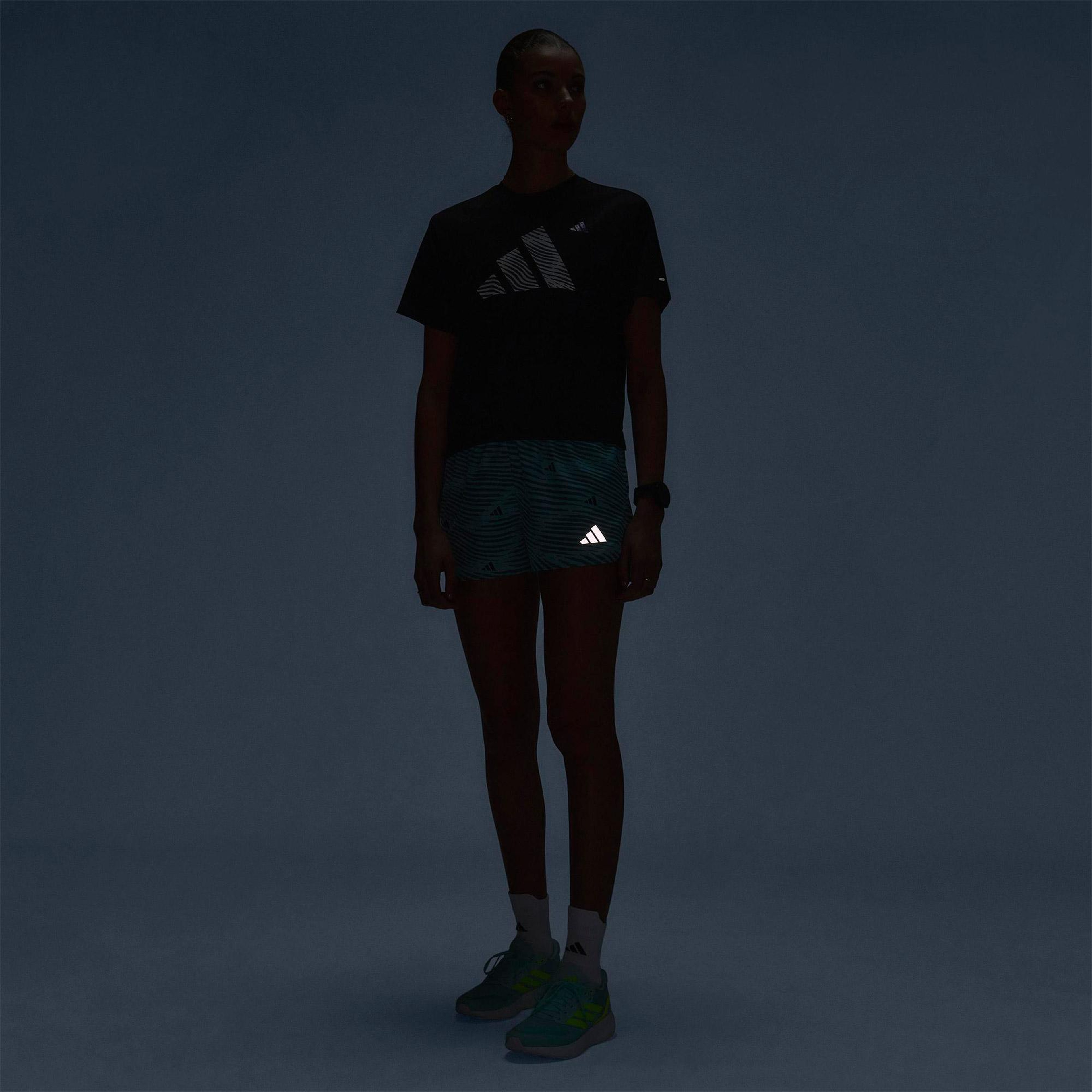 adidas Adi365 Running Essentials Brand Love Kadın Mavi Koşu Şortu