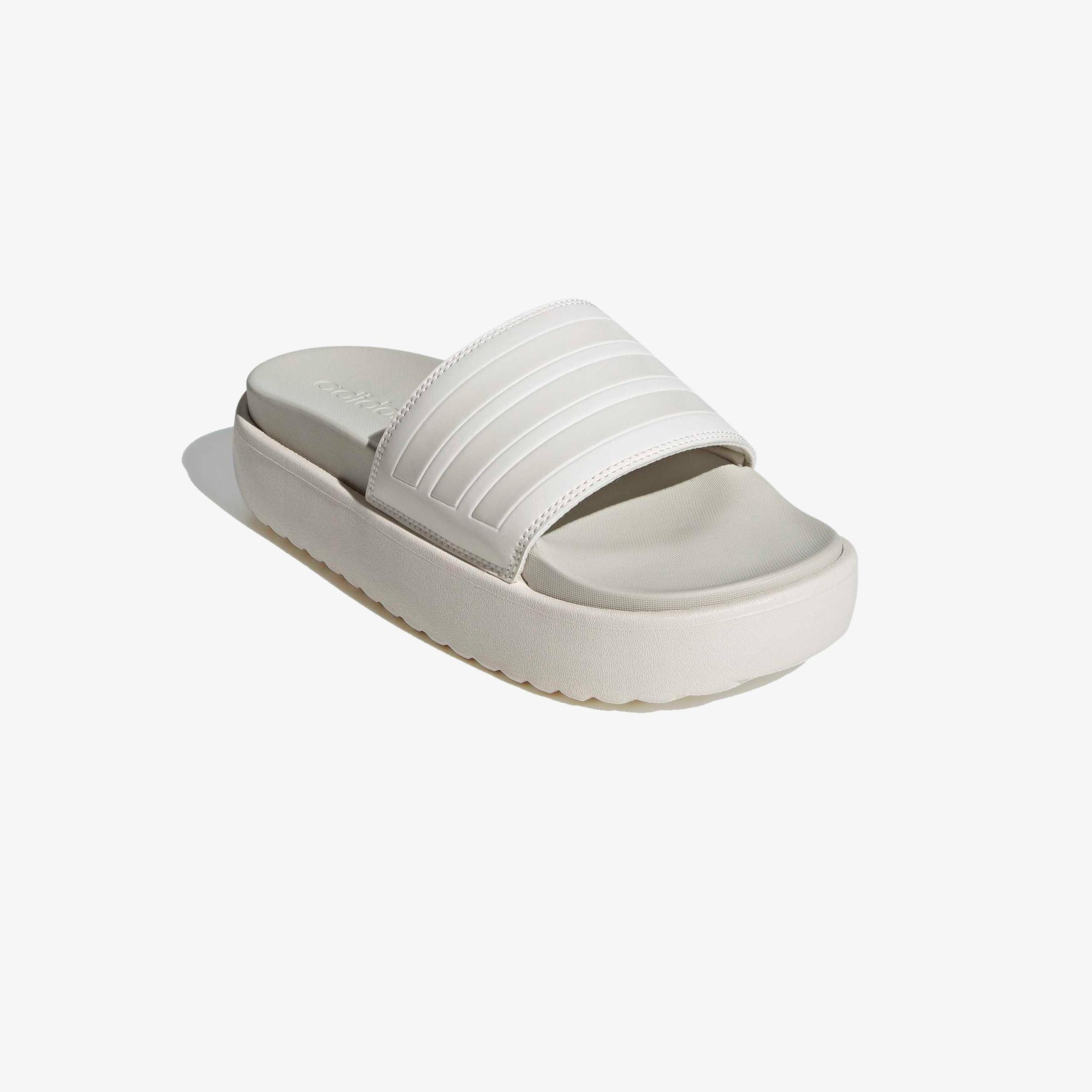 adidas Adilette Platform Kadın Beyaz Terlik