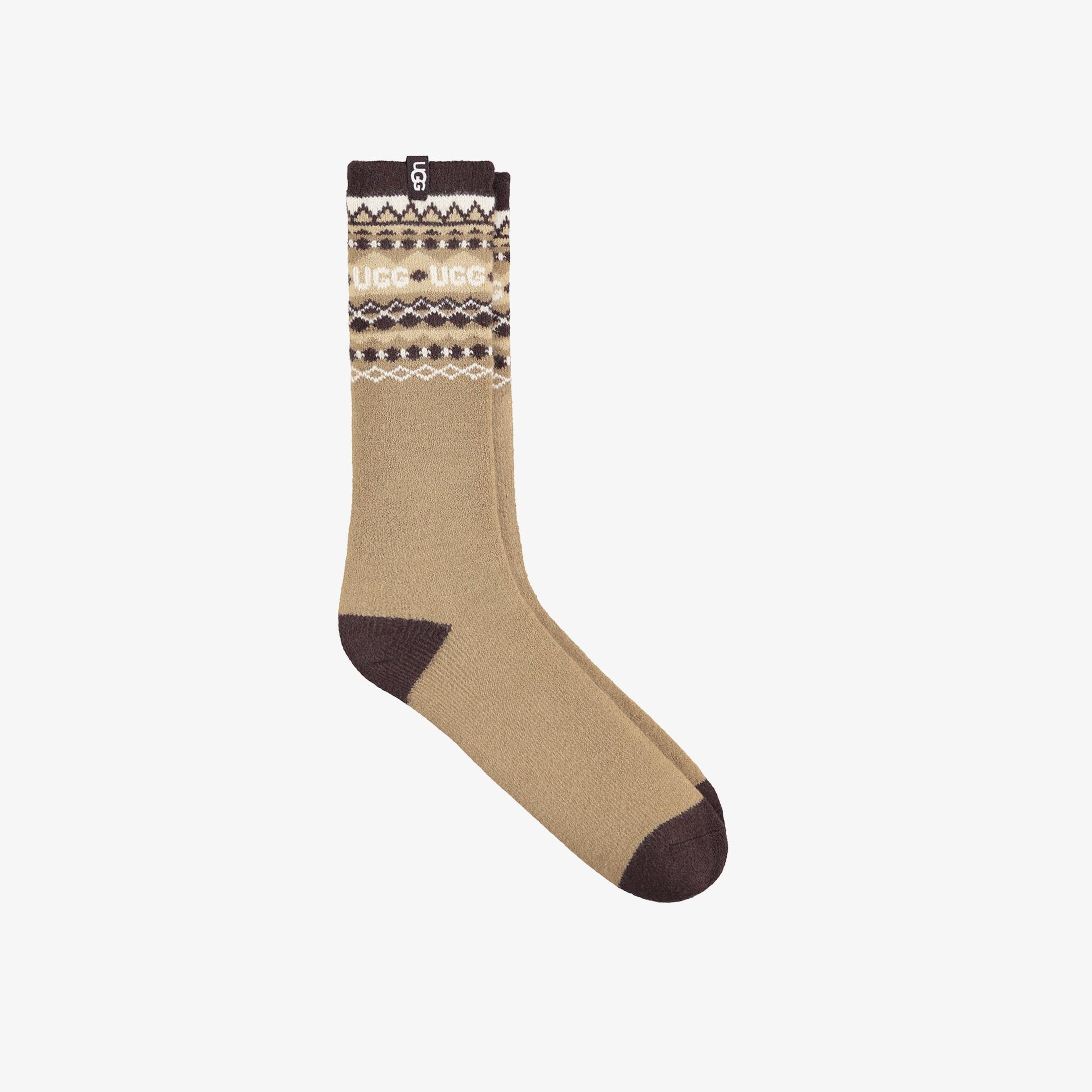 UGG Keavy Cozy Crew Unisex Kahverengi Çorap