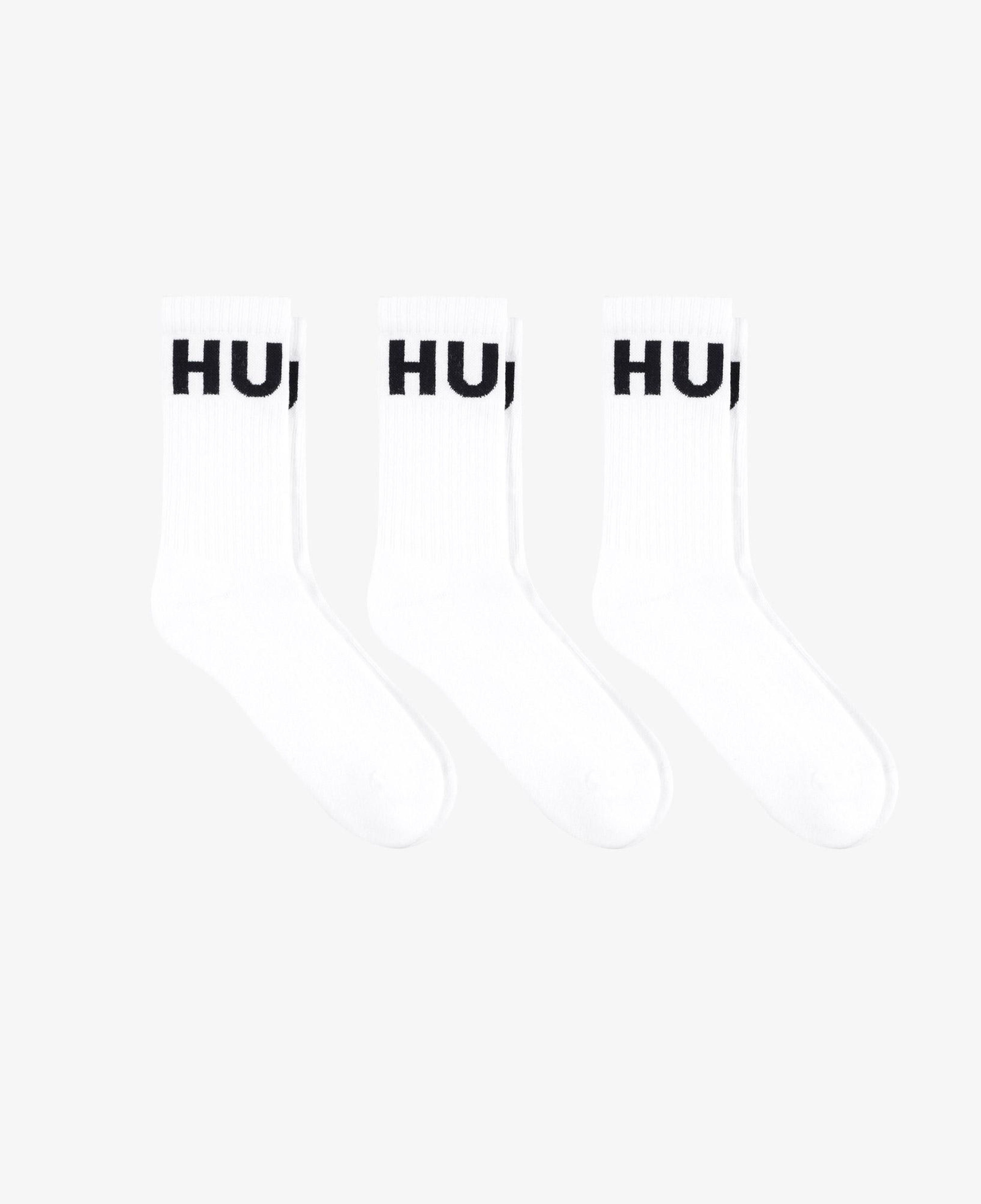 Hugo 3'lü Iconic Erkek Beyaz Çorap
