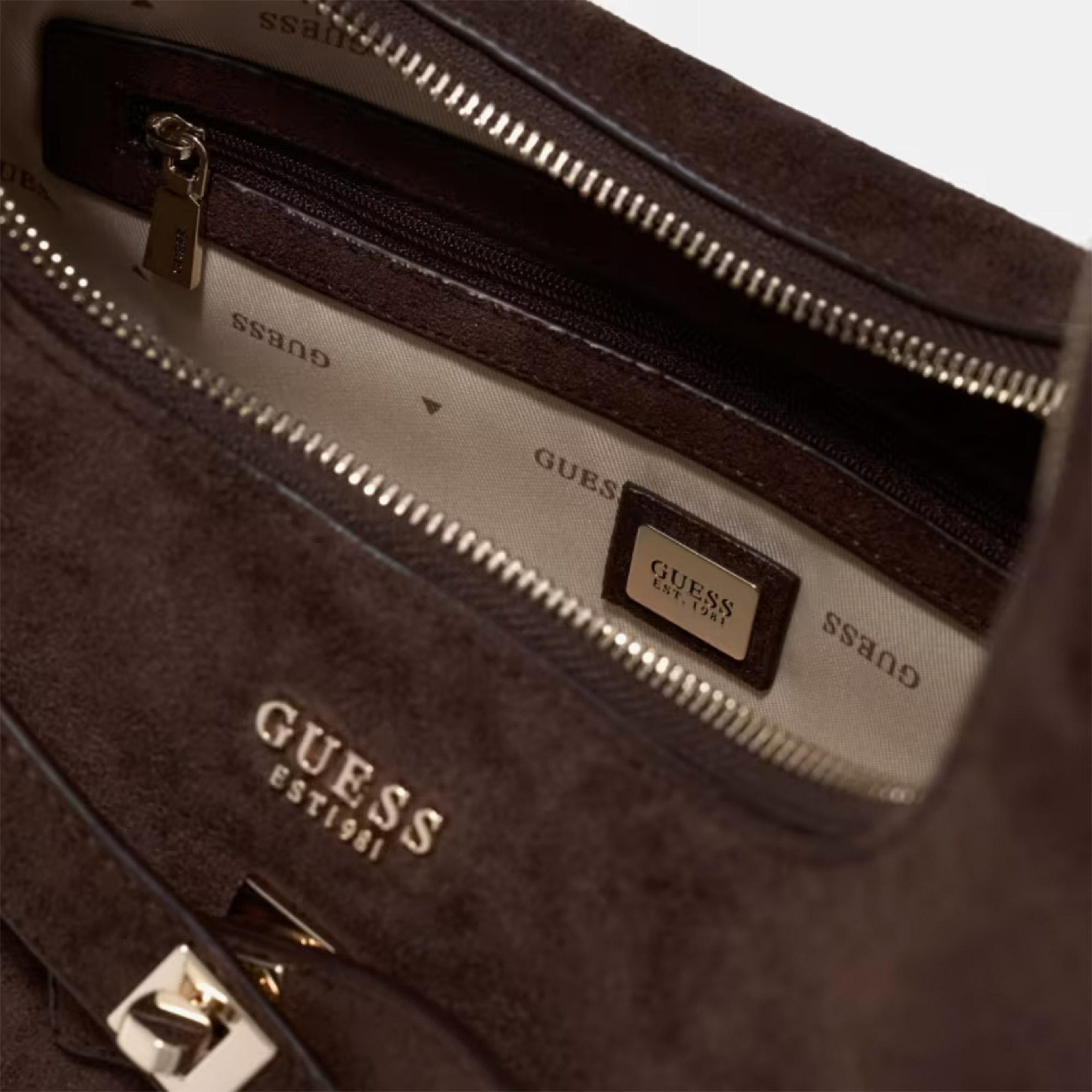 Guess Ella Kadın Kahverengi Omuz Çantası