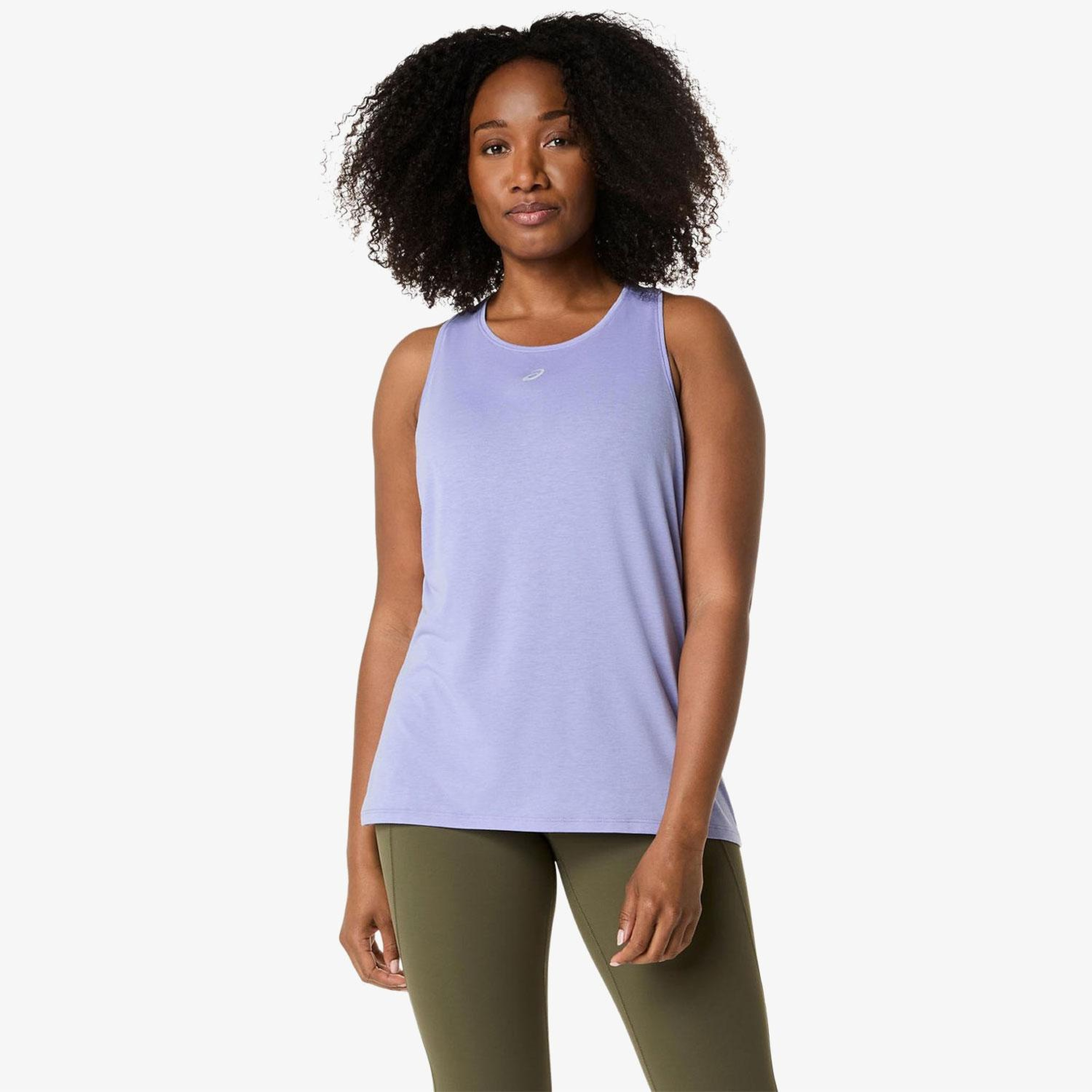 Asics Nagino Run Adjustable Tank Kadın Mor Koşu T-Shirt