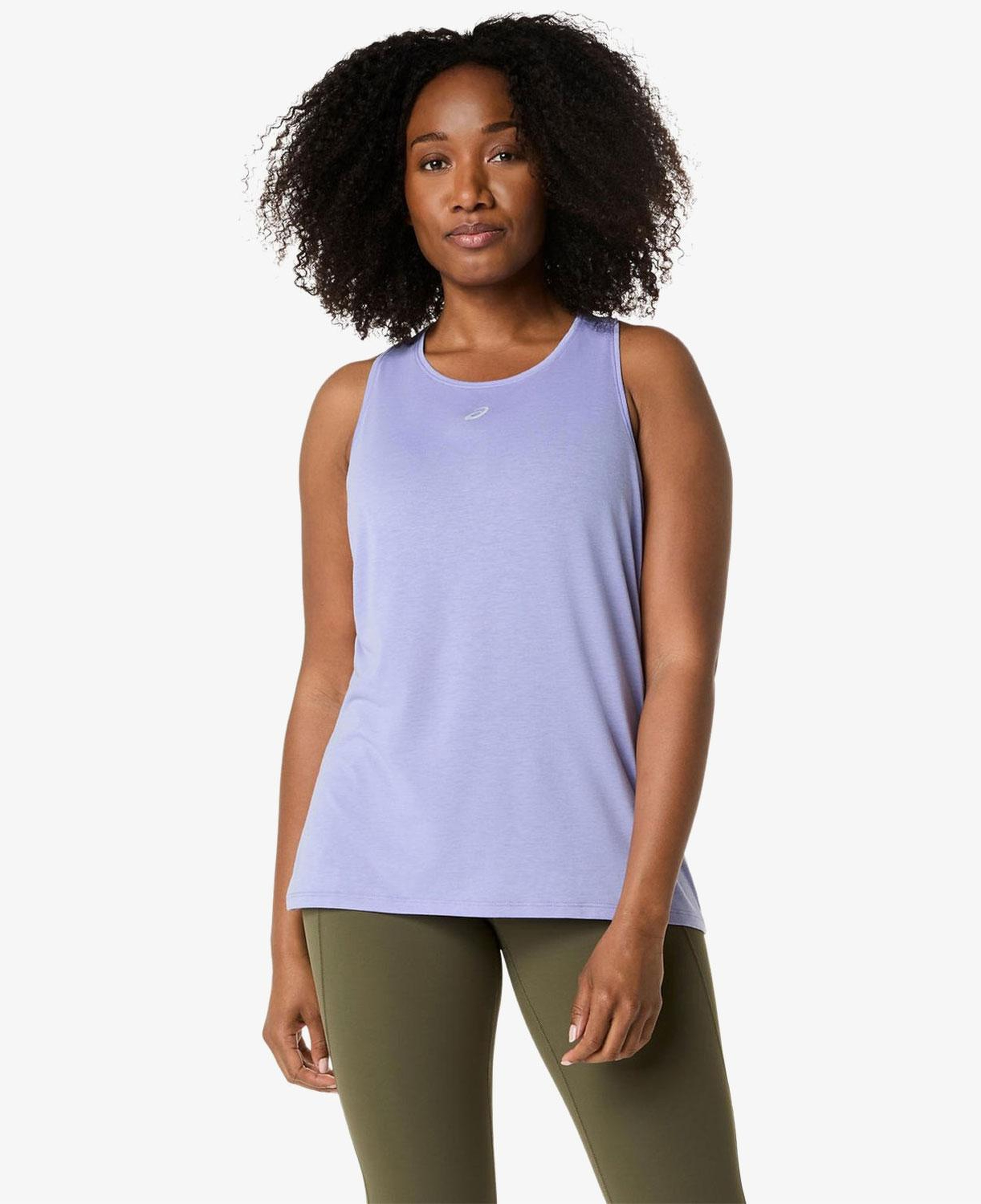 Asics Nagino Run Adjustable Tank Kadın Mor Koşu T-Shirt