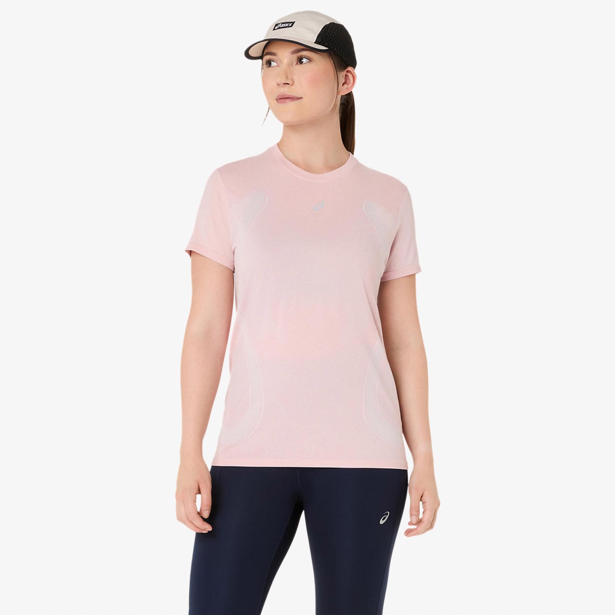 Asics Road Seamless Ss Top Kadın Turuncu Koşu Sweatshirt