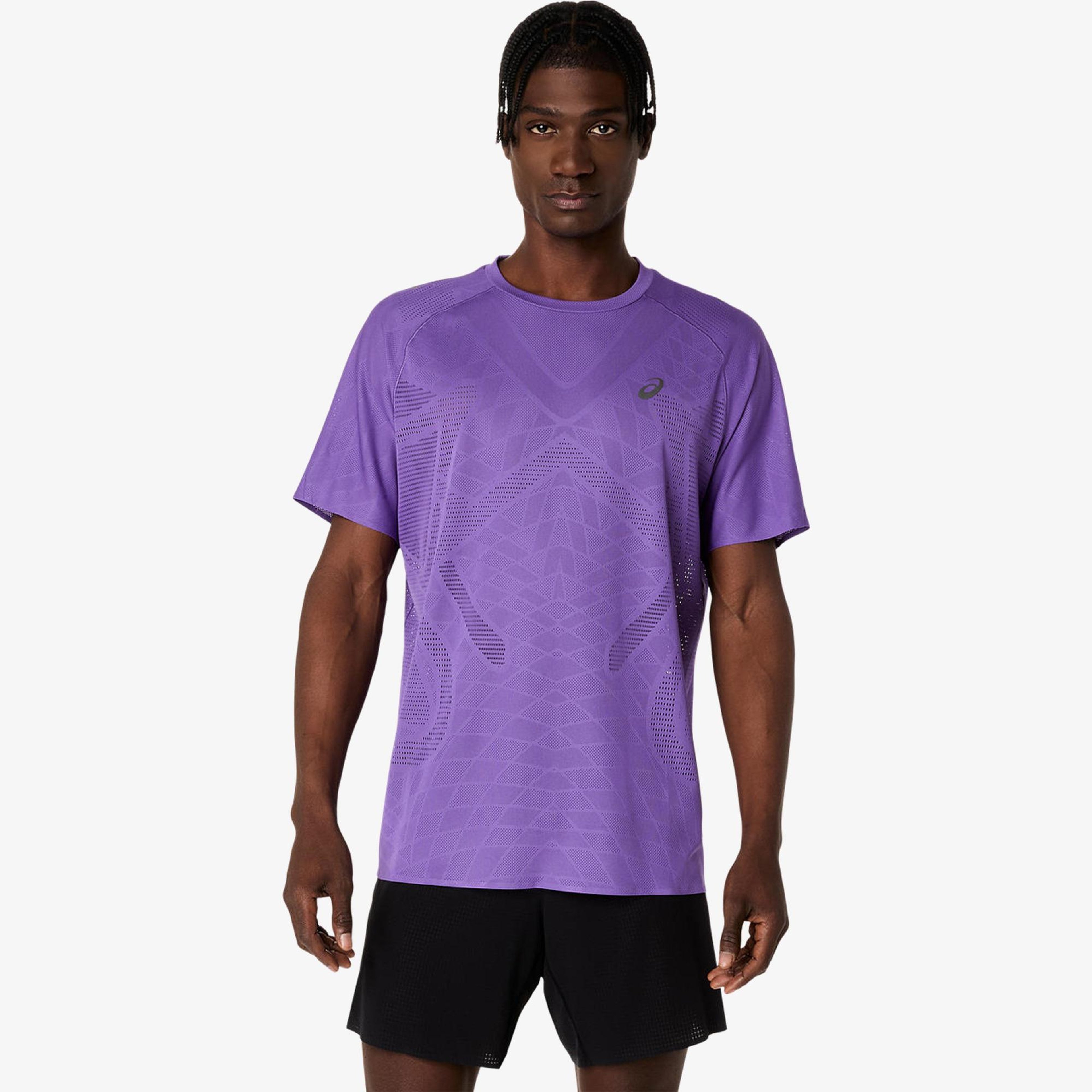 Asics Metarun Ss Top Erkek Krem T-Shirt