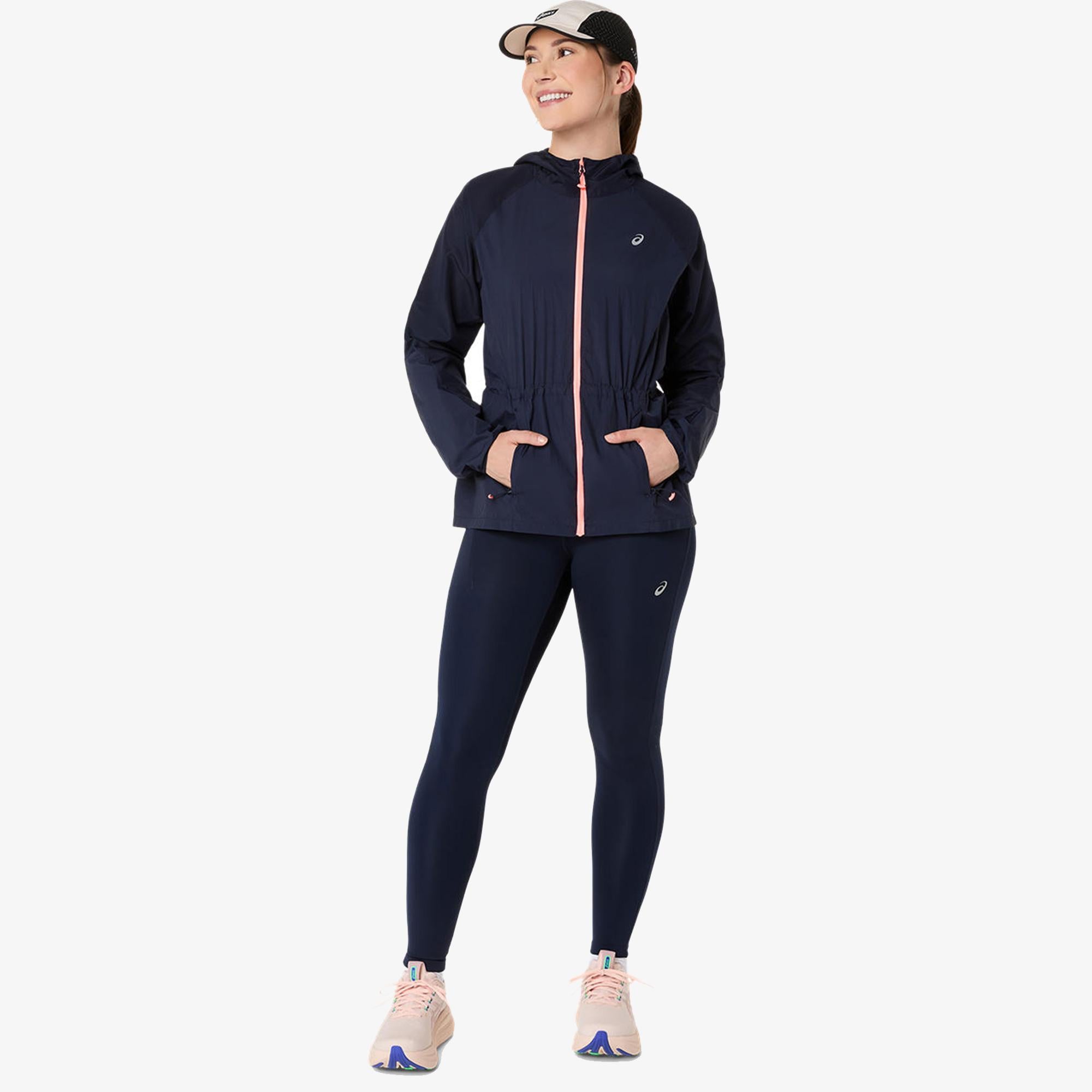 Asics Road Packable Kadın Siyah Koşu Ceket
