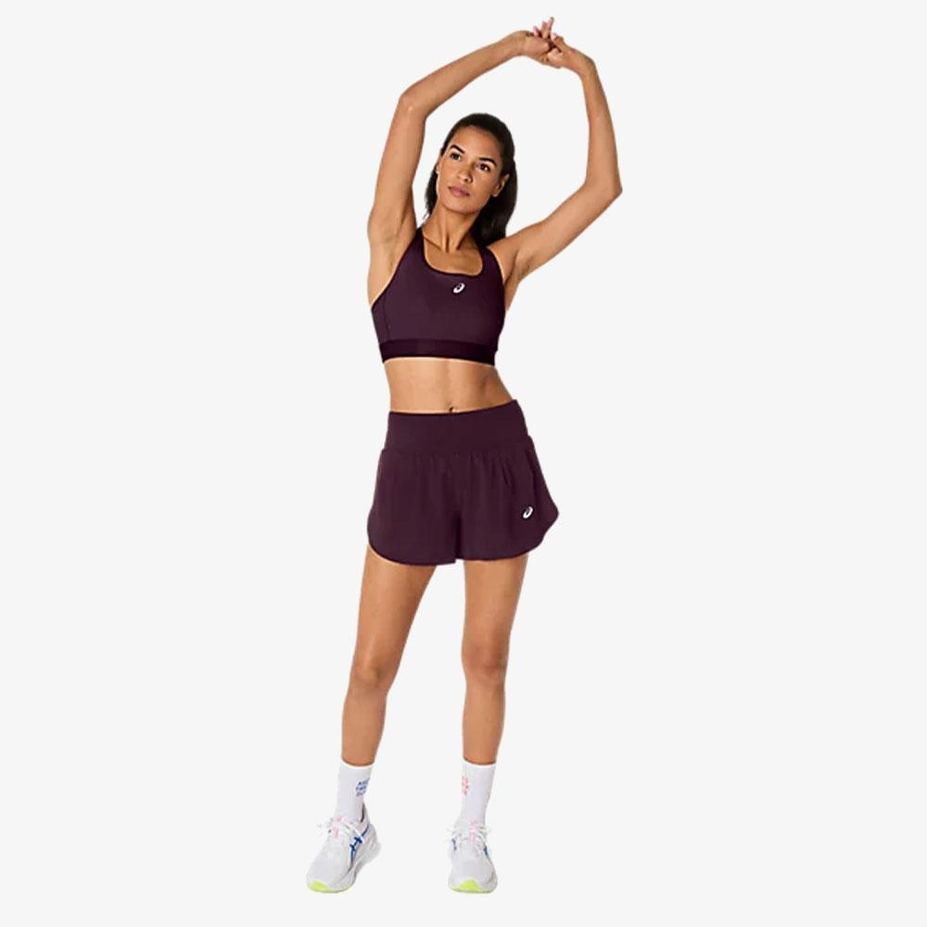 Asics Road Compression Kadın Mor Bra