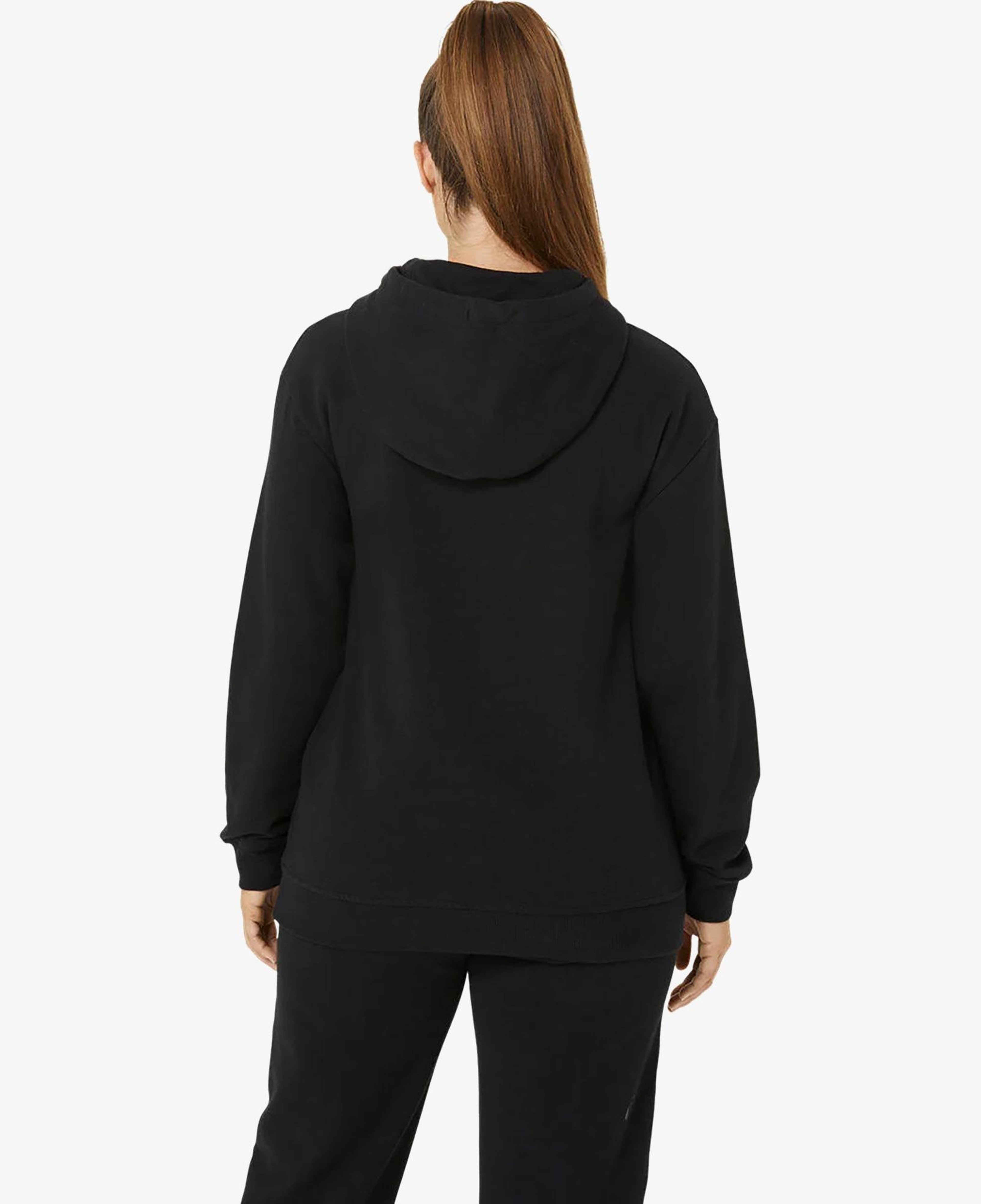 Asics Logo Oth Hoodie Kadın Siyah Sweatshirt