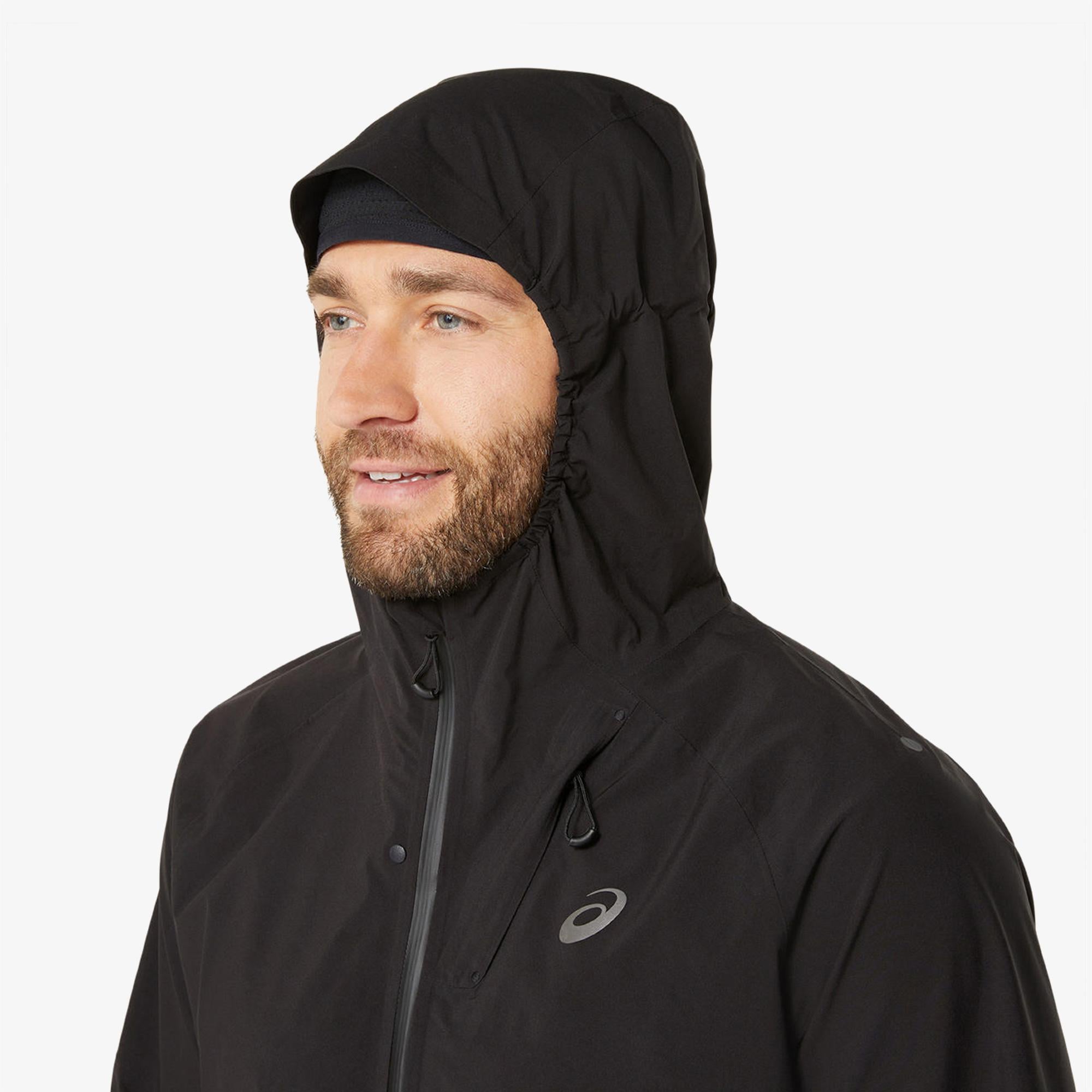 Asics Metarun Waterproof Erkek Siyah Ceket