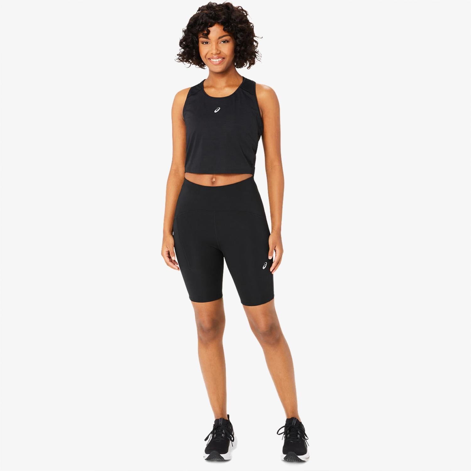 Asics Road High Waist 8In Kadın Siyah Tayt