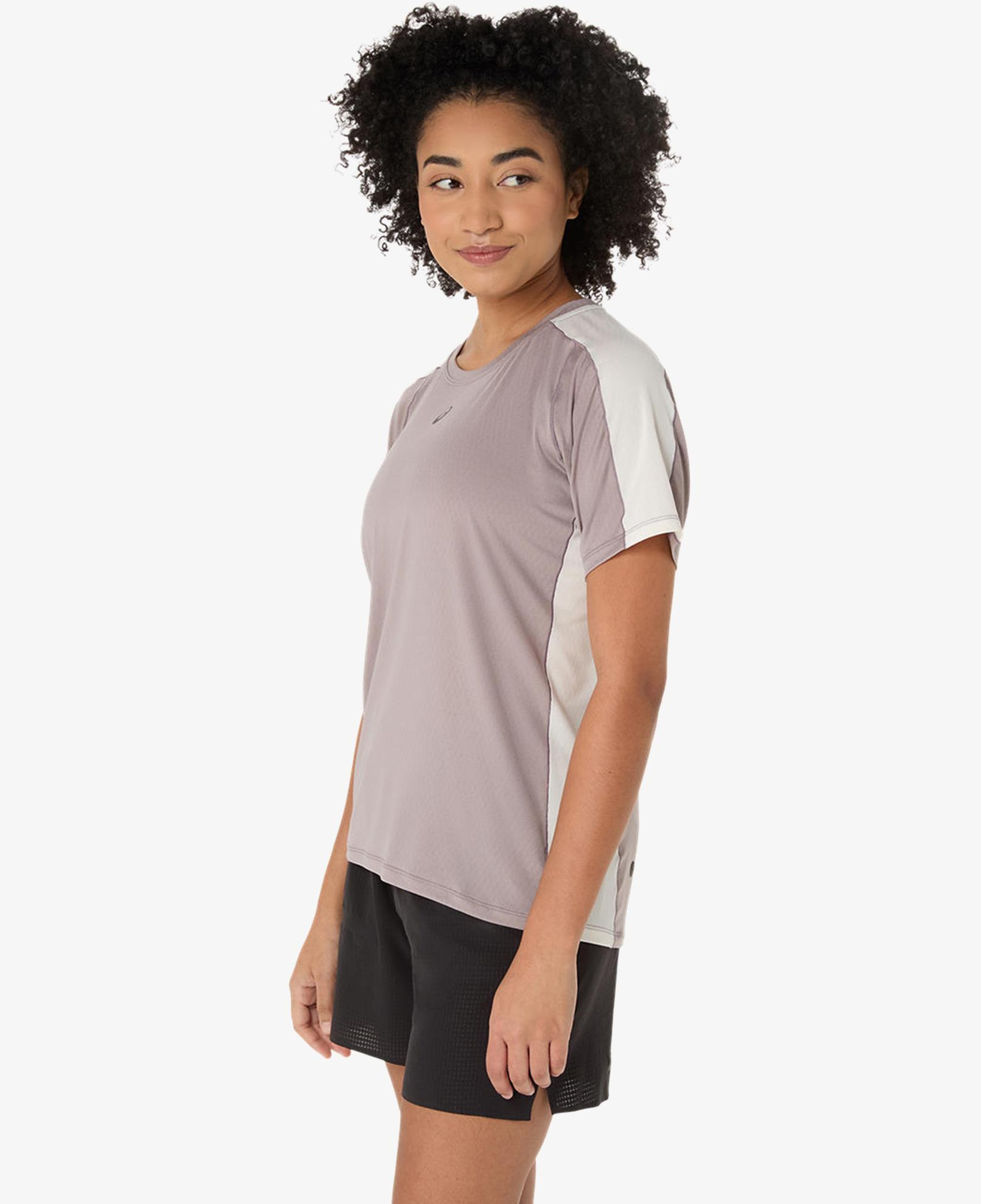 Asics Fujitrail Elite Ss Top Kadın Gri T-Shirt