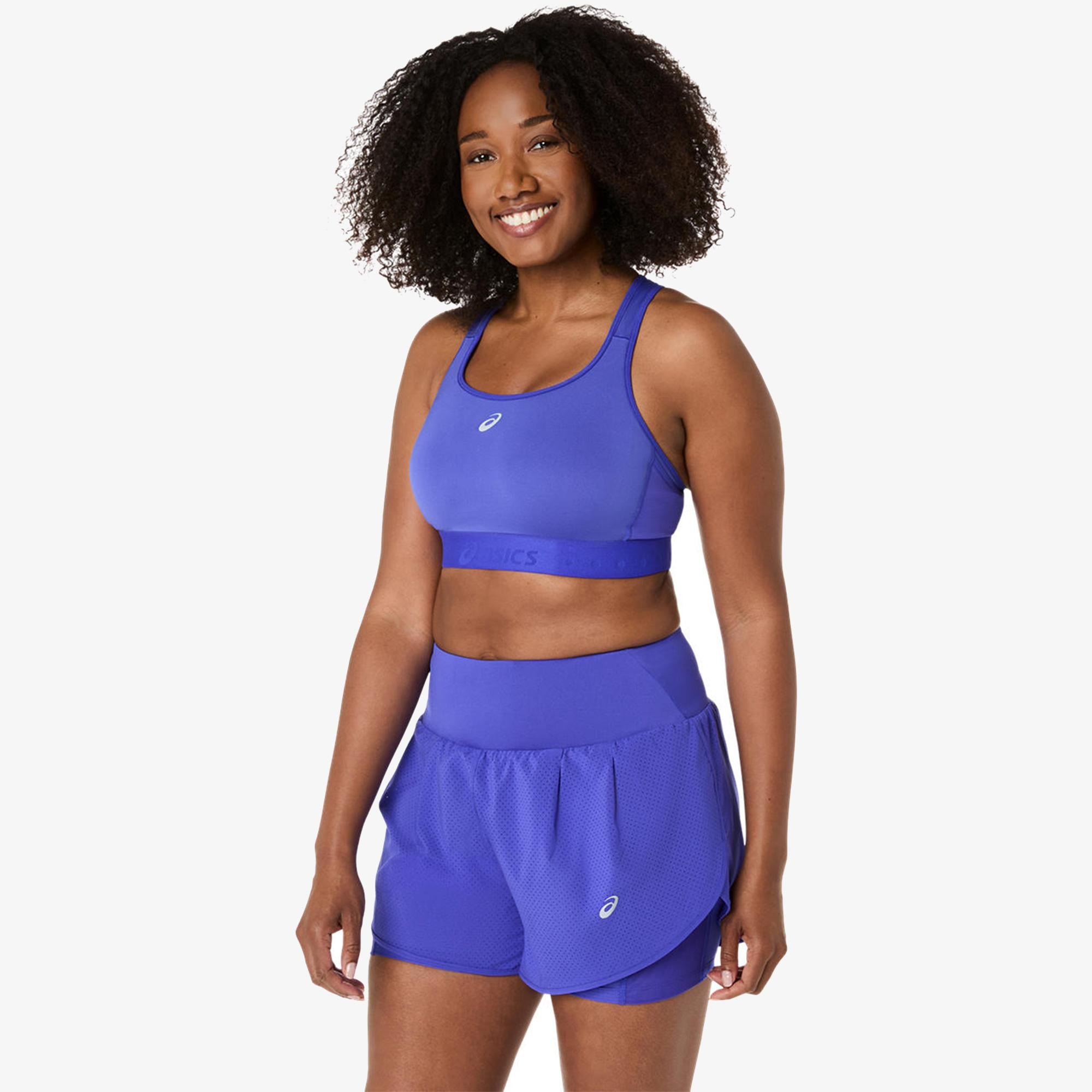 Asics Road Compression Kadın Lacivert Koşu Bra