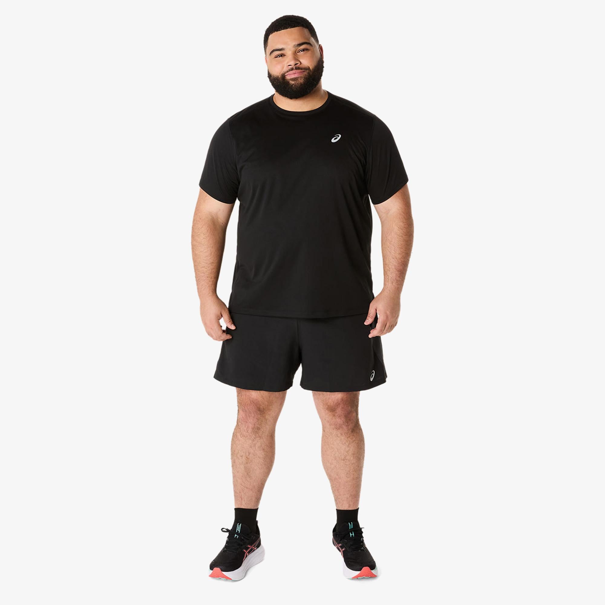 Asics Road 5 In Erkek Siyah Antrenman Şortu