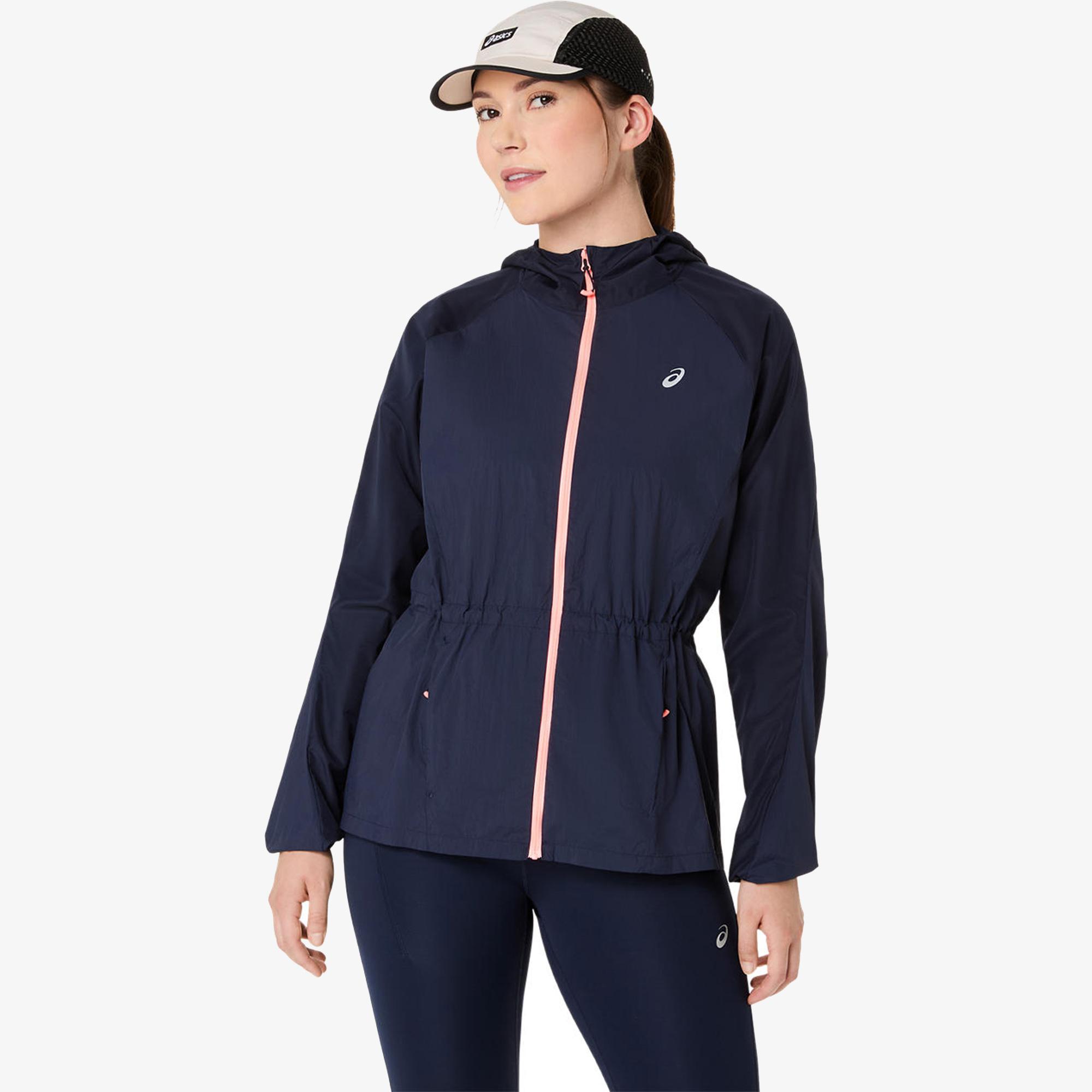 Asics Road Packable Kadın Siyah Koşu Ceket