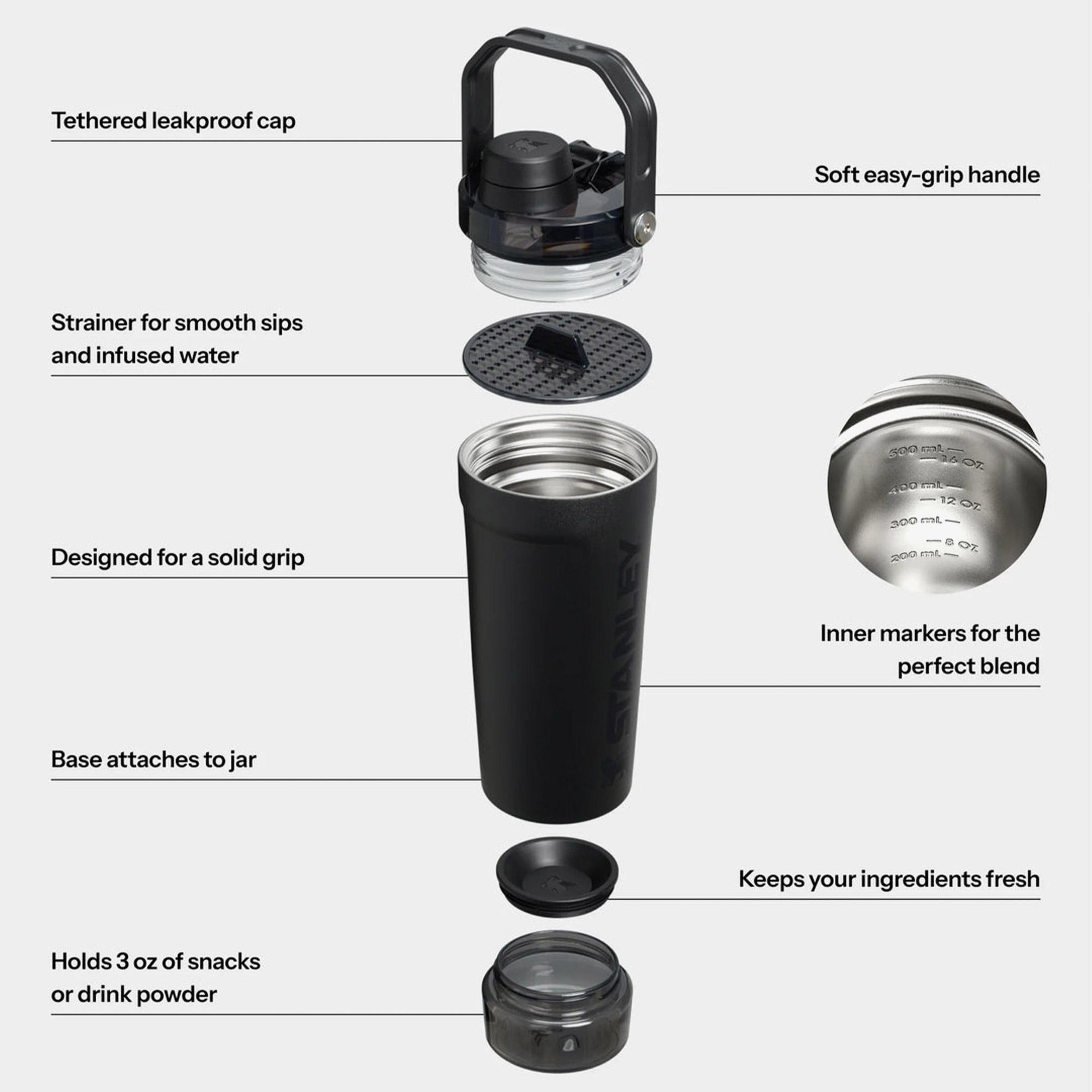 Stanley The Vitalize 0.59L 20oz Siyah Shaker