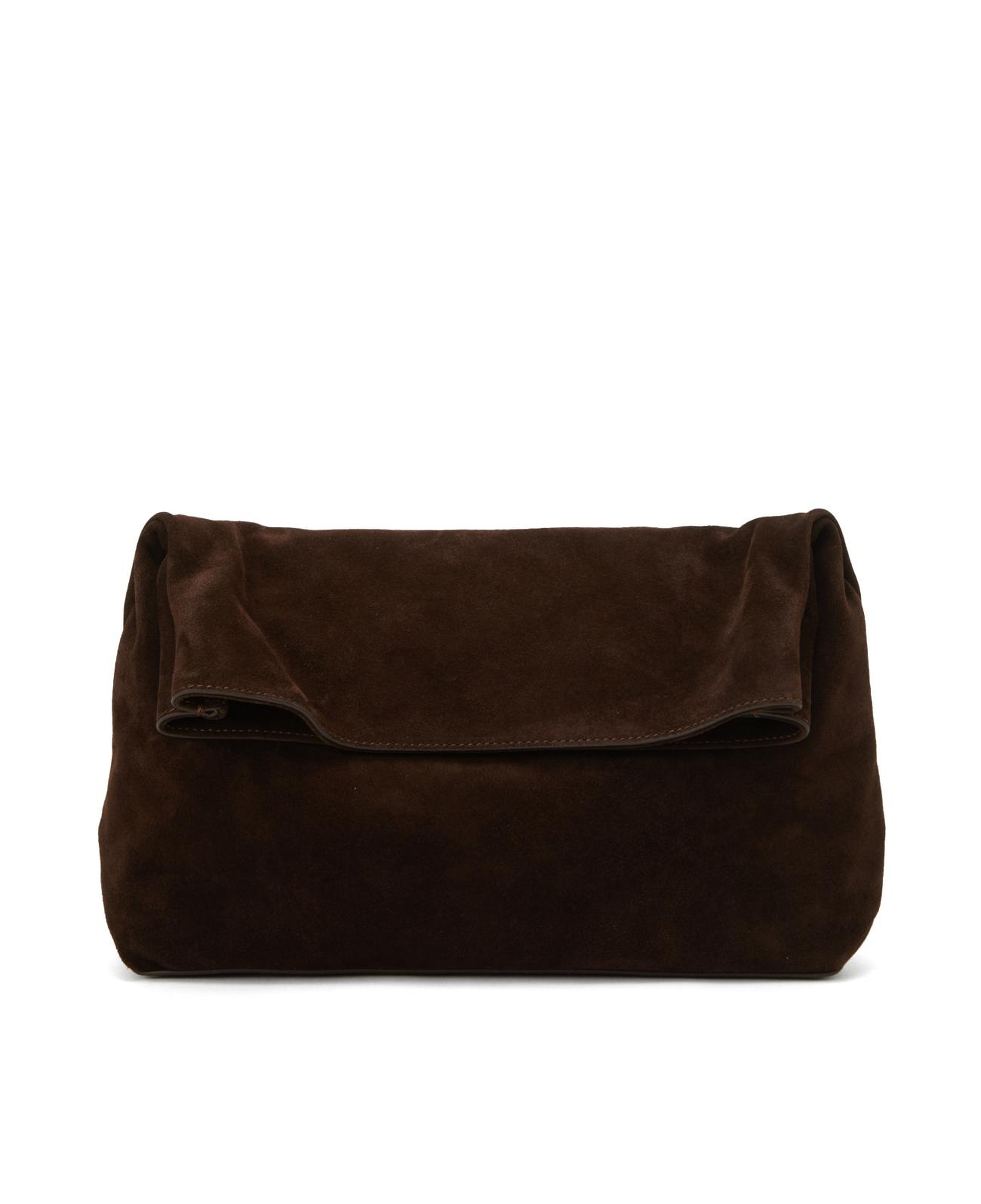 Divarese Kadın Kahverengi Süet Clutch