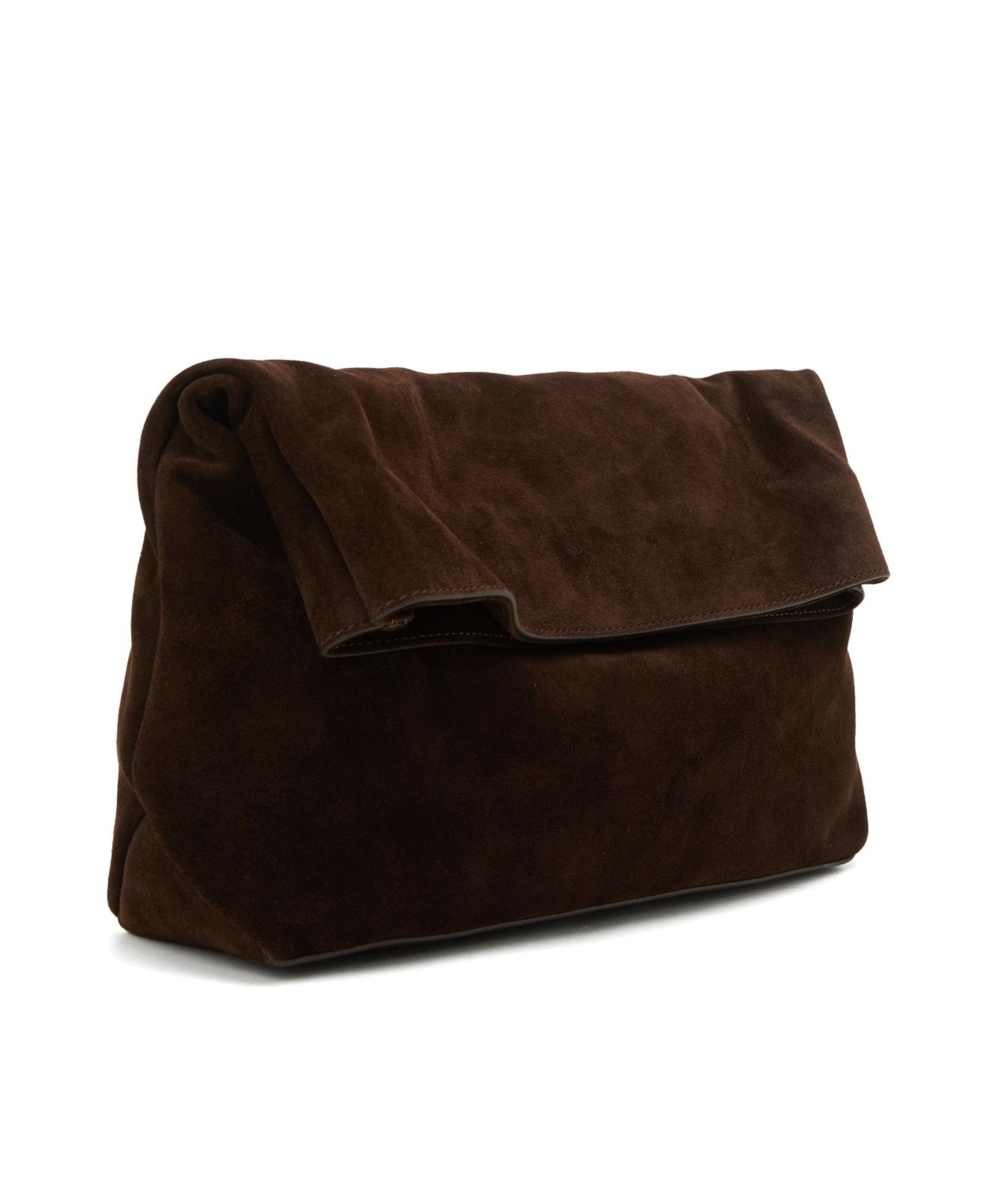 Divarese Kadın Kahverengi Süet Clutch