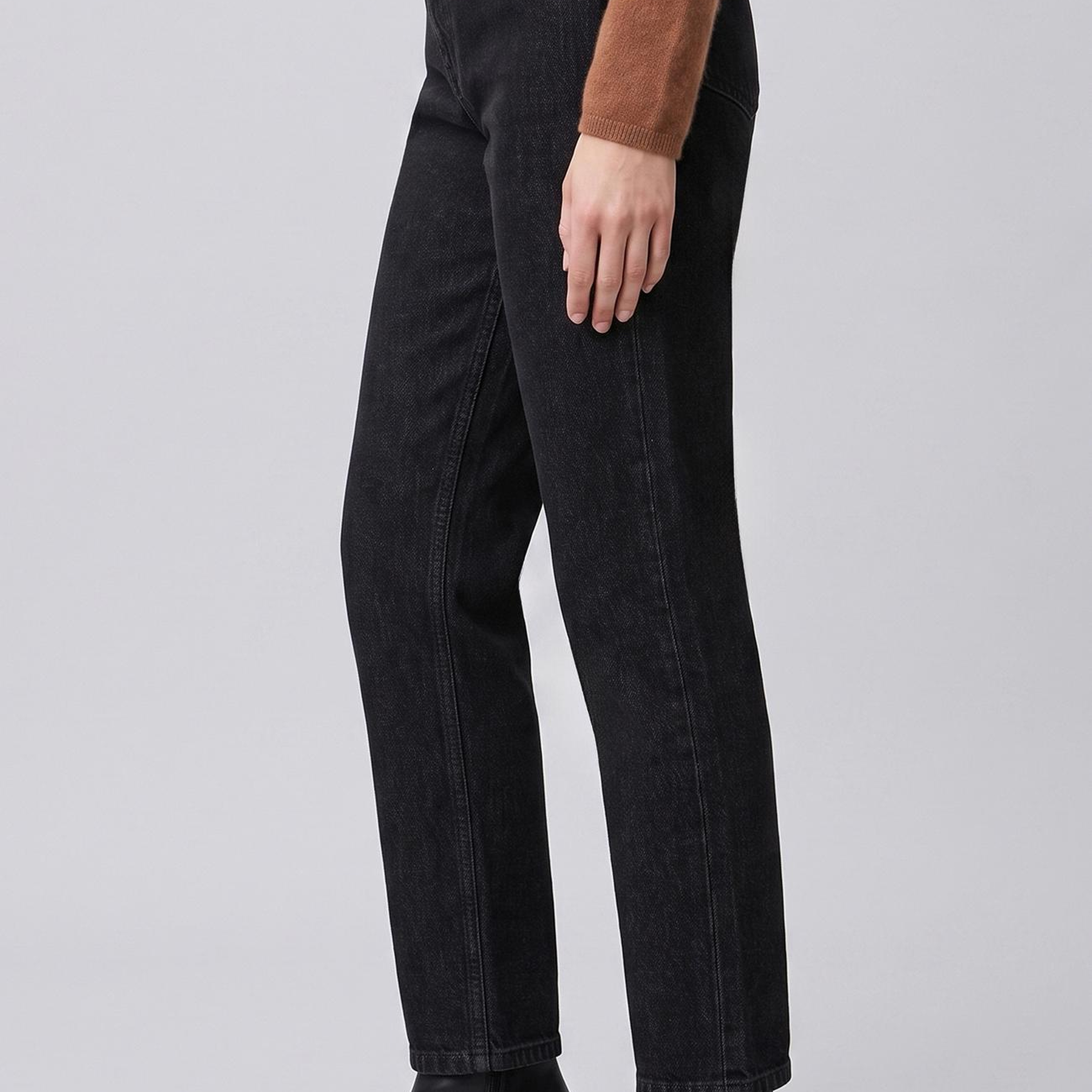 Network Kadın Siyah Mom Fit Denim Pantolon