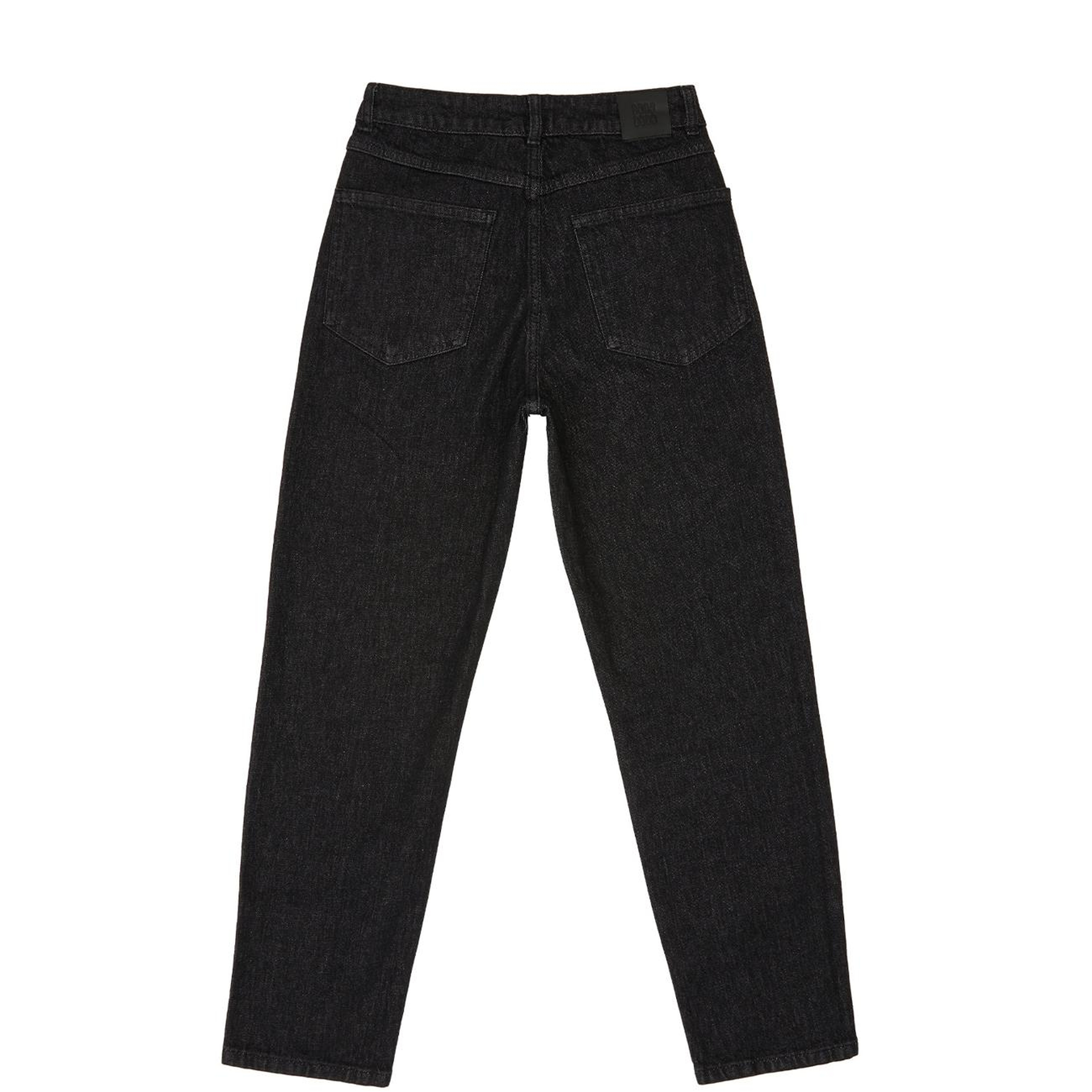 Network Kadın Siyah Mom Fit Denim Pantolon