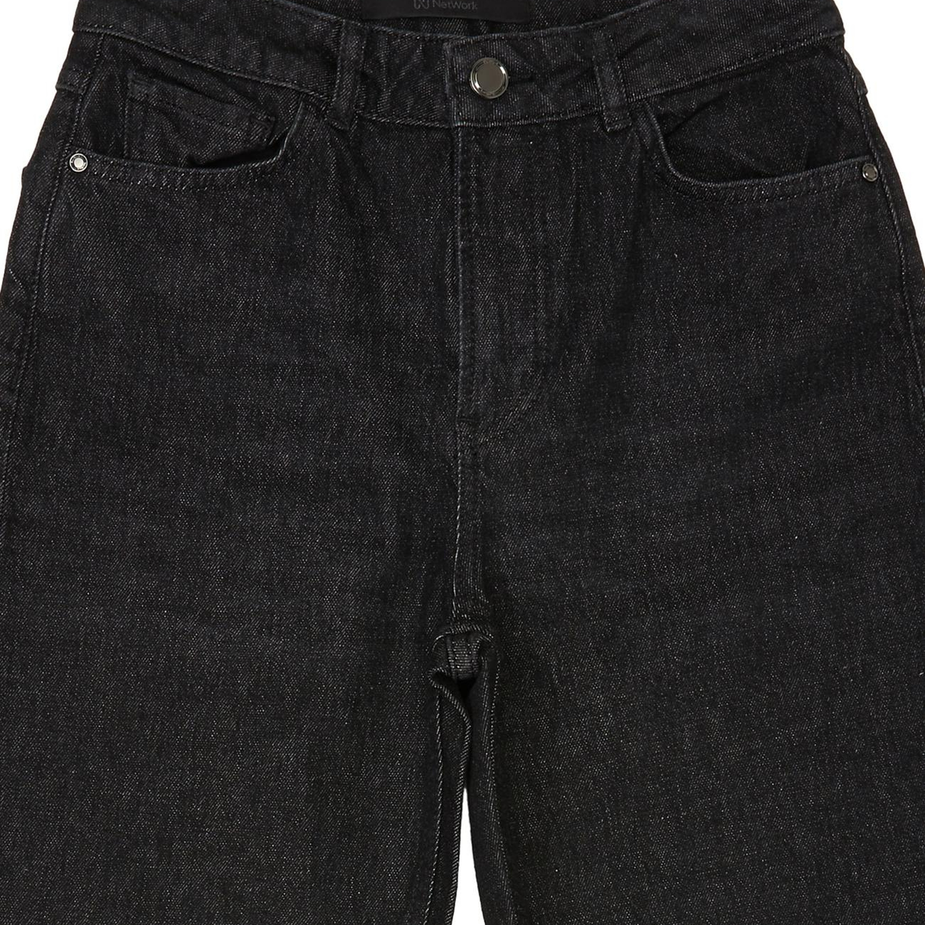 Network Kadın Siyah Mom Fit Denim Pantolon