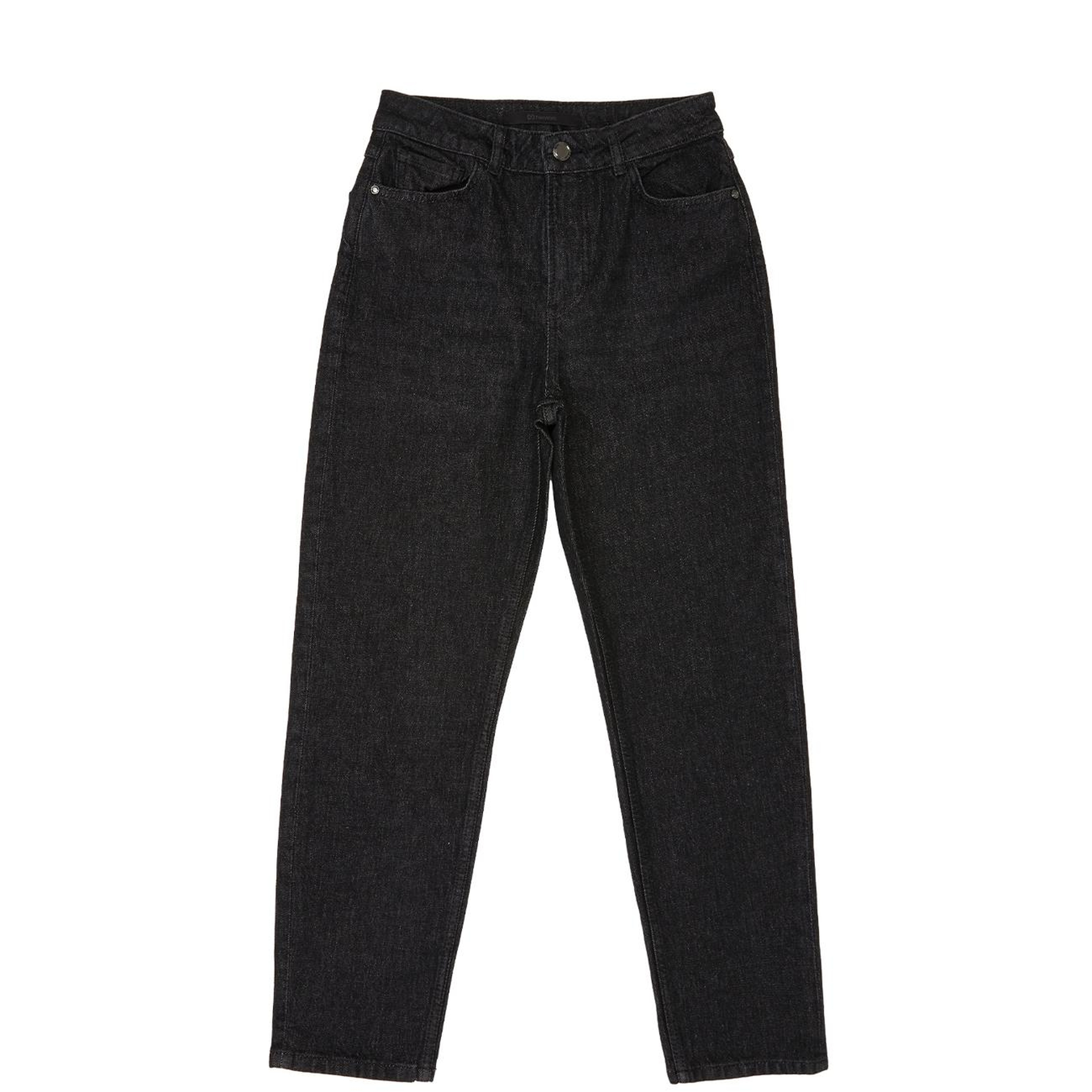 Network Kadın Siyah Mom Fit Denim Pantolon